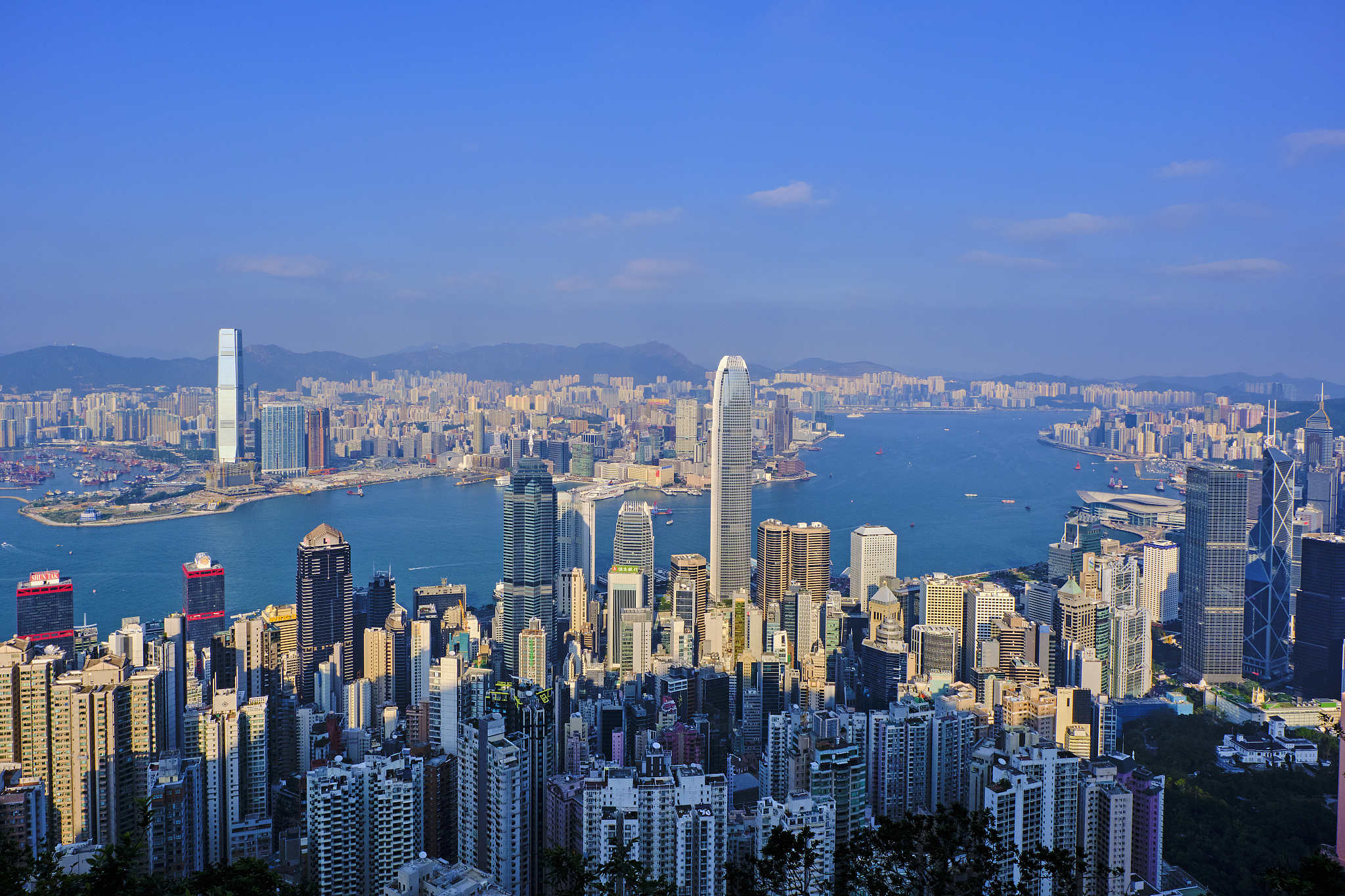 china, hong-kong, cityscape from victoria peak