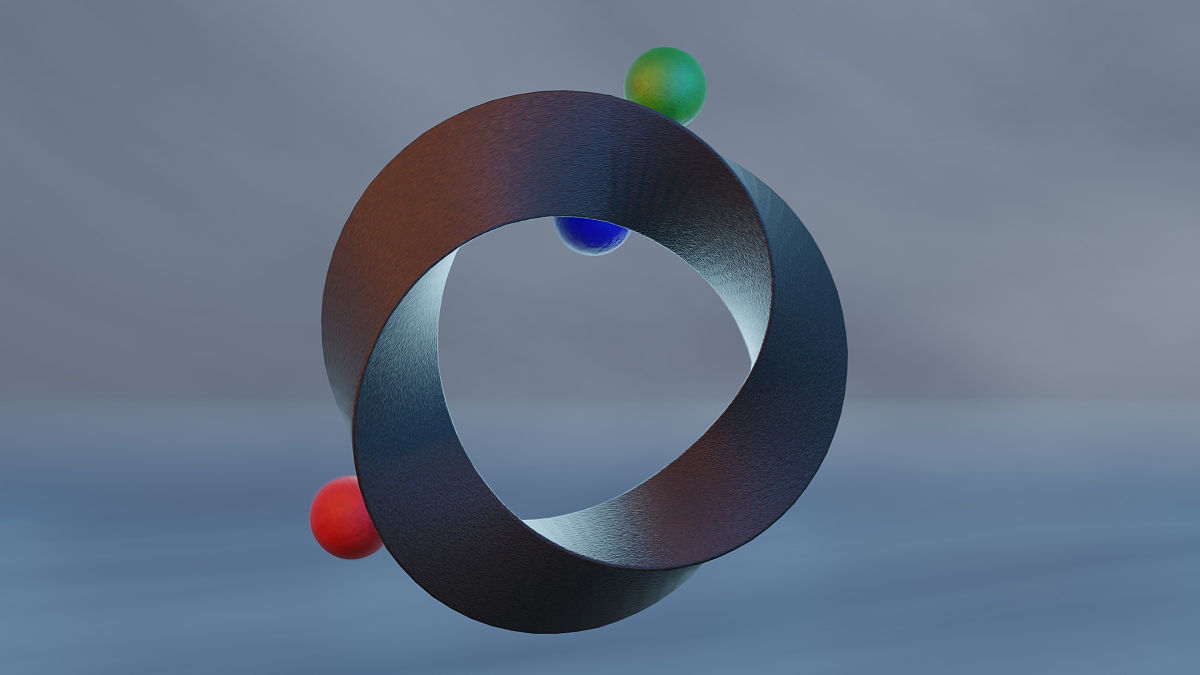 莫比乌斯带旋转维度解析：内侧与外侧的奇妙转换