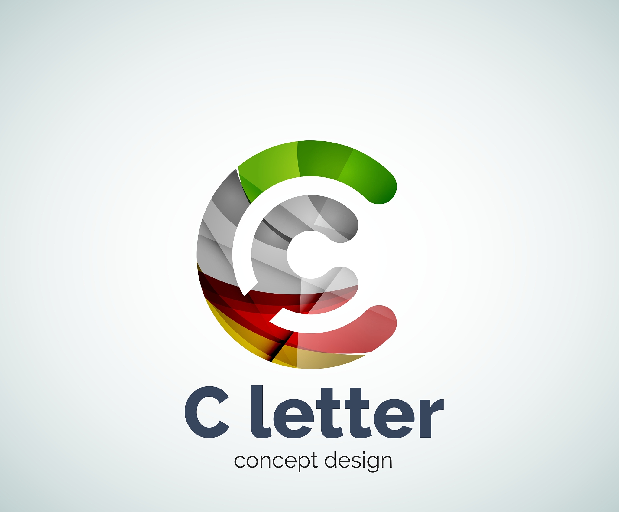 c letter concept logo template
