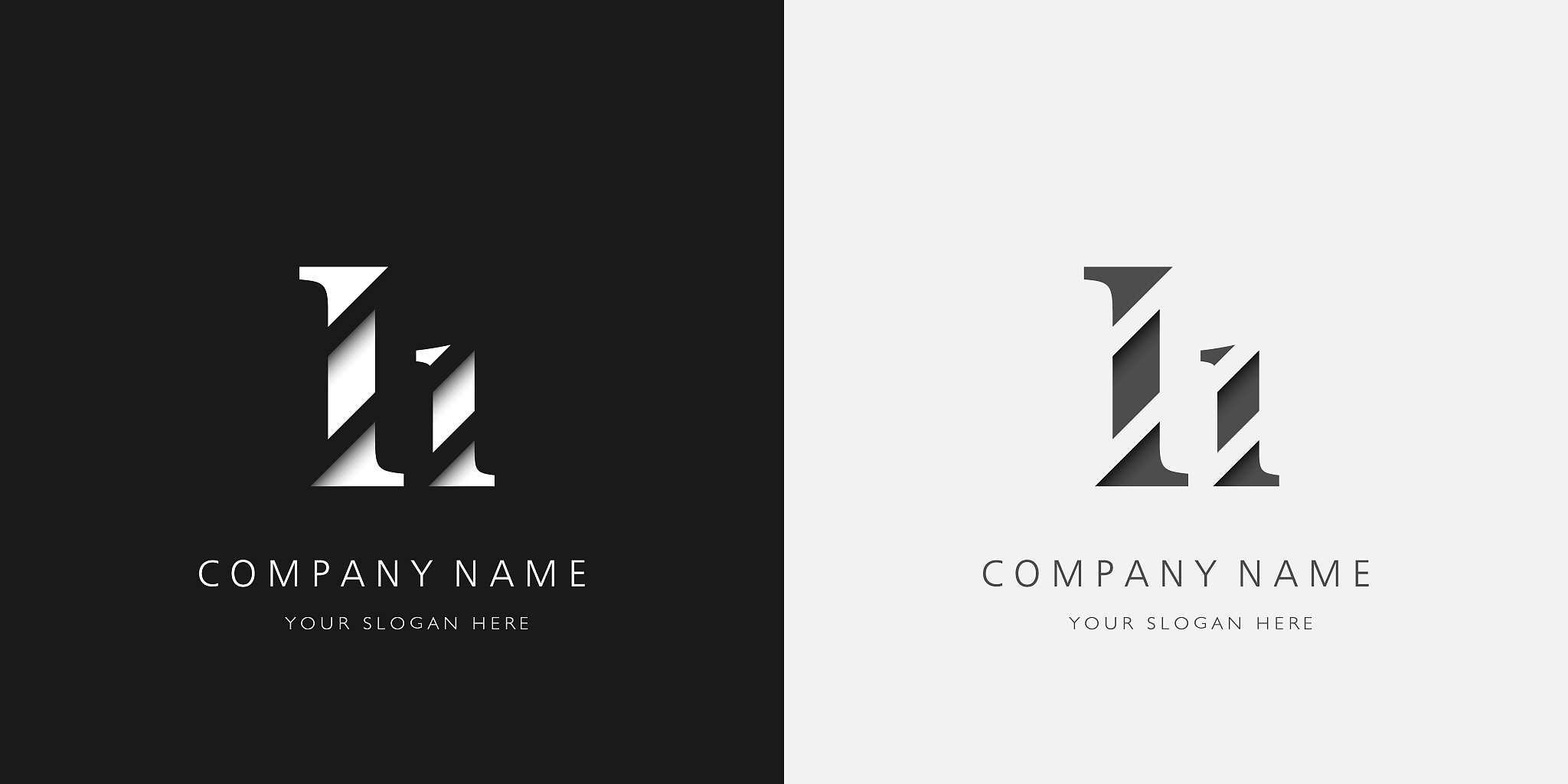 i logo serif upper and lower case