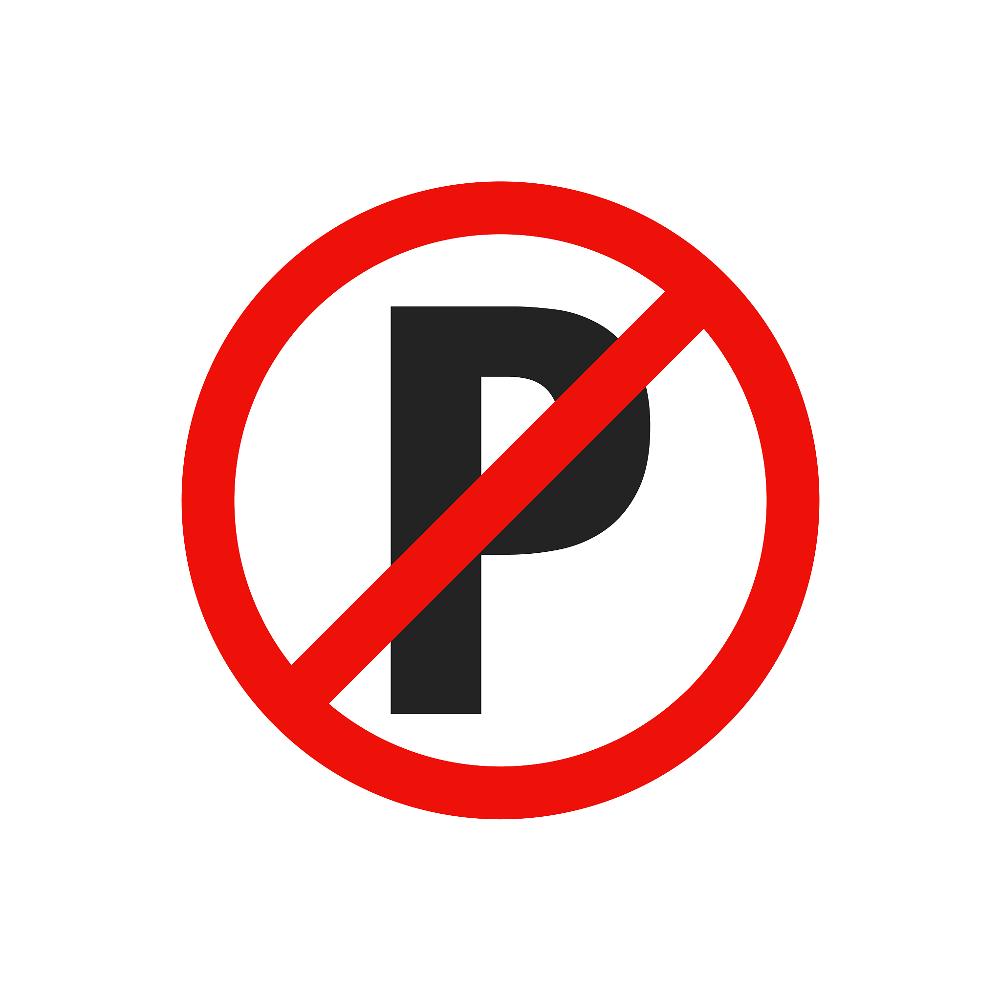 no parking or stopping sign, vector