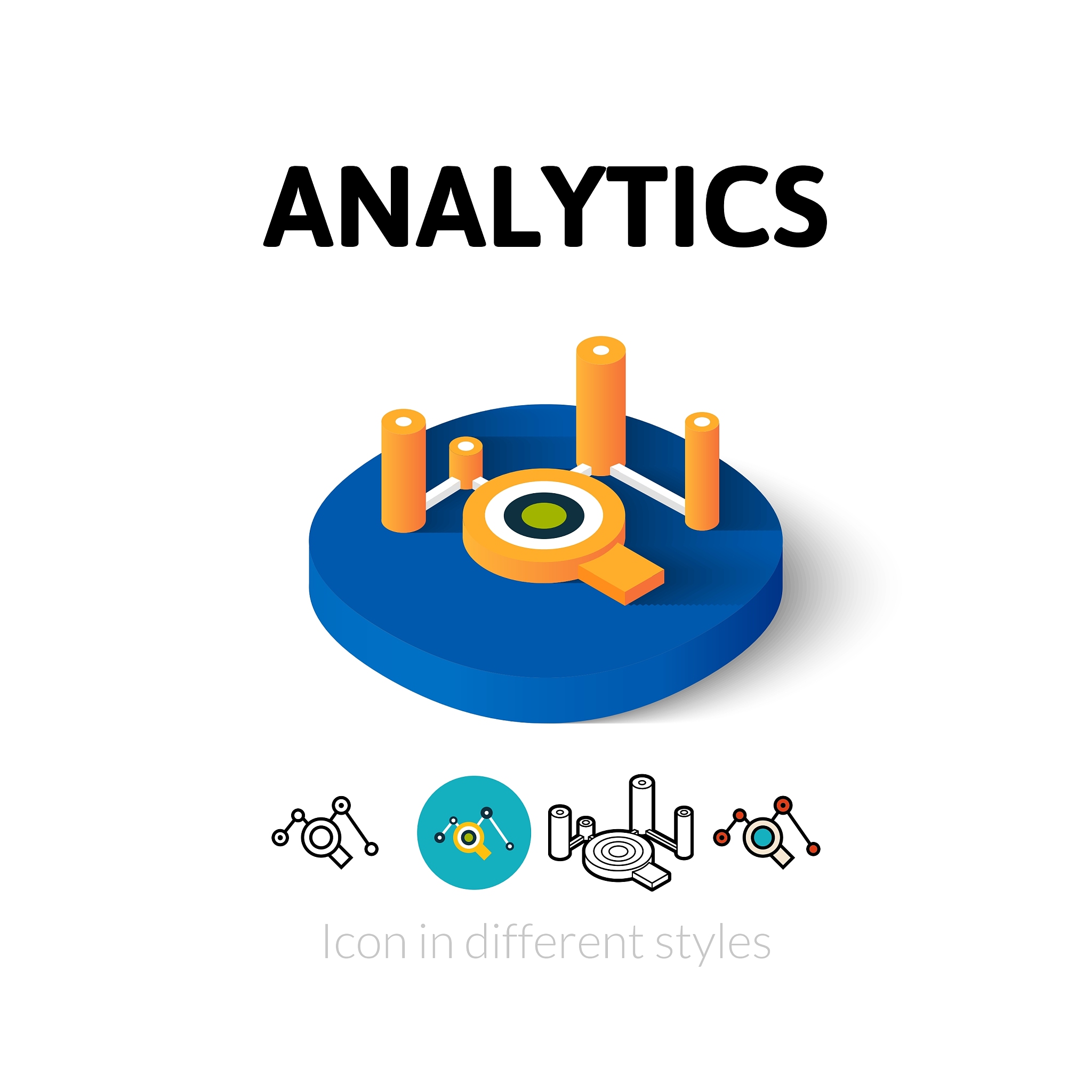 analytics icon in different style