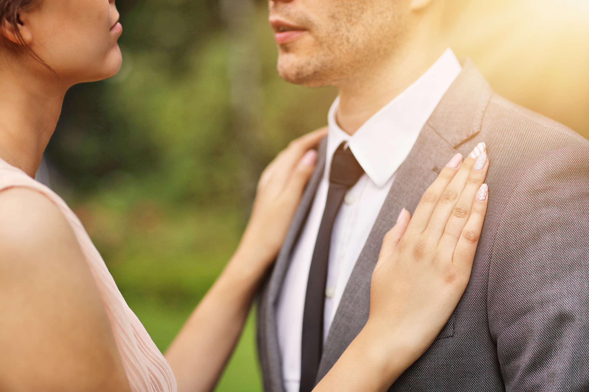 beautiful wedding couple enjoying wedding