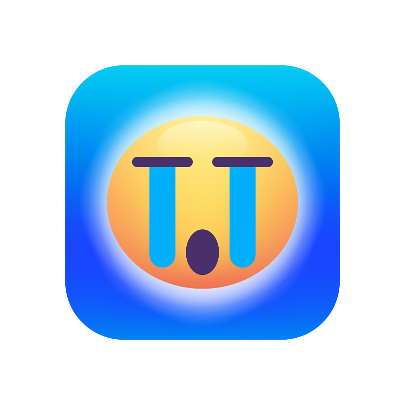 emoticon design blue background