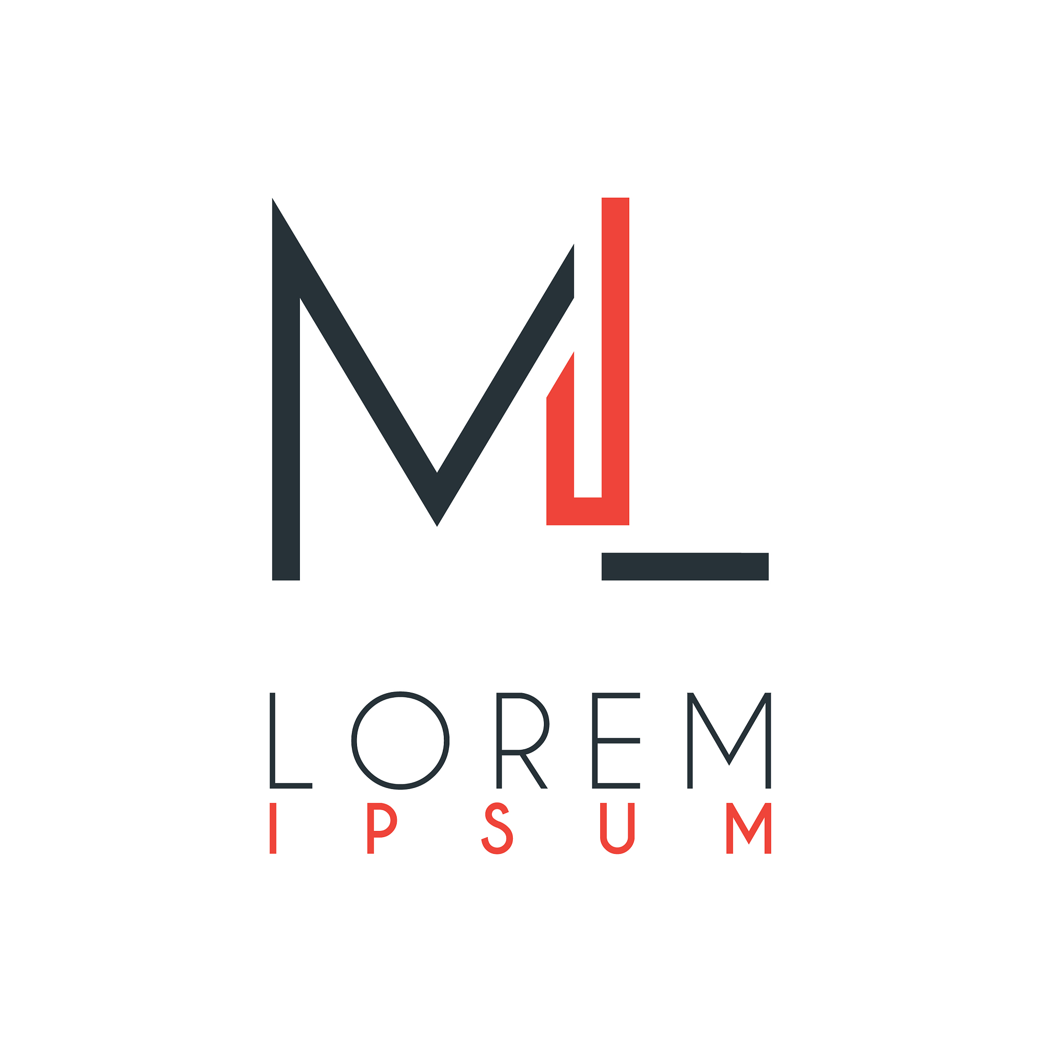 the logo between letter m and letter l or ml