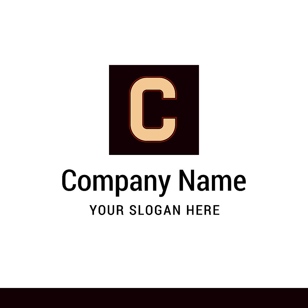 alphabetical logo design with creative typography vector