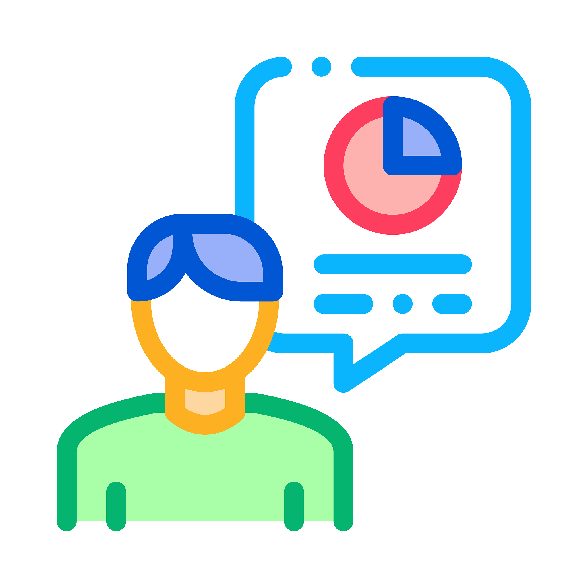 human talk about statistics icon thin line vector