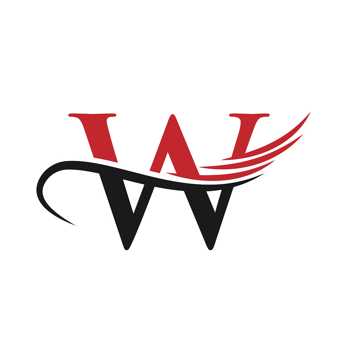 字母w标志设计商业标识.独特的w字母标志设计,创意和极简主义的概念