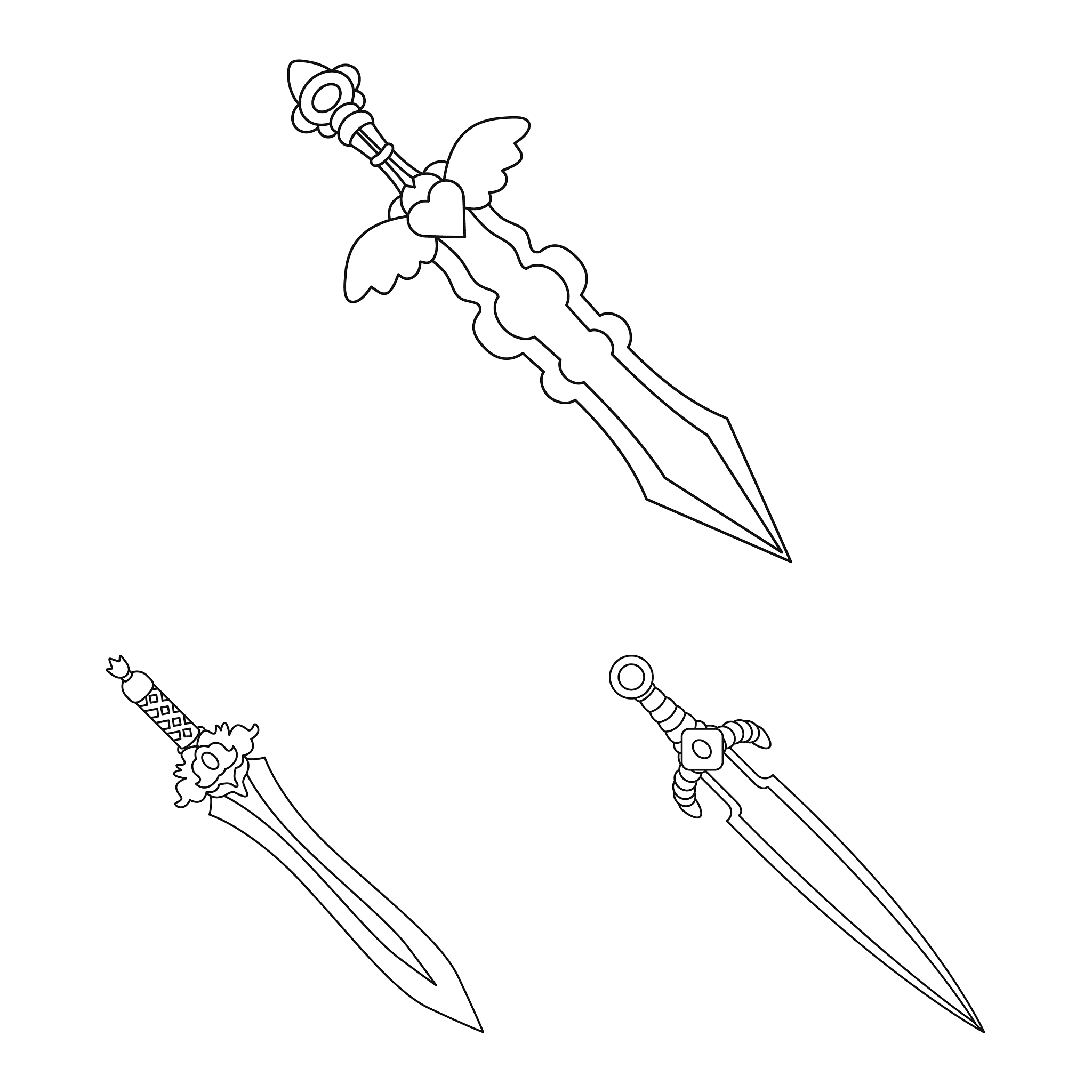 game and armor symbol set