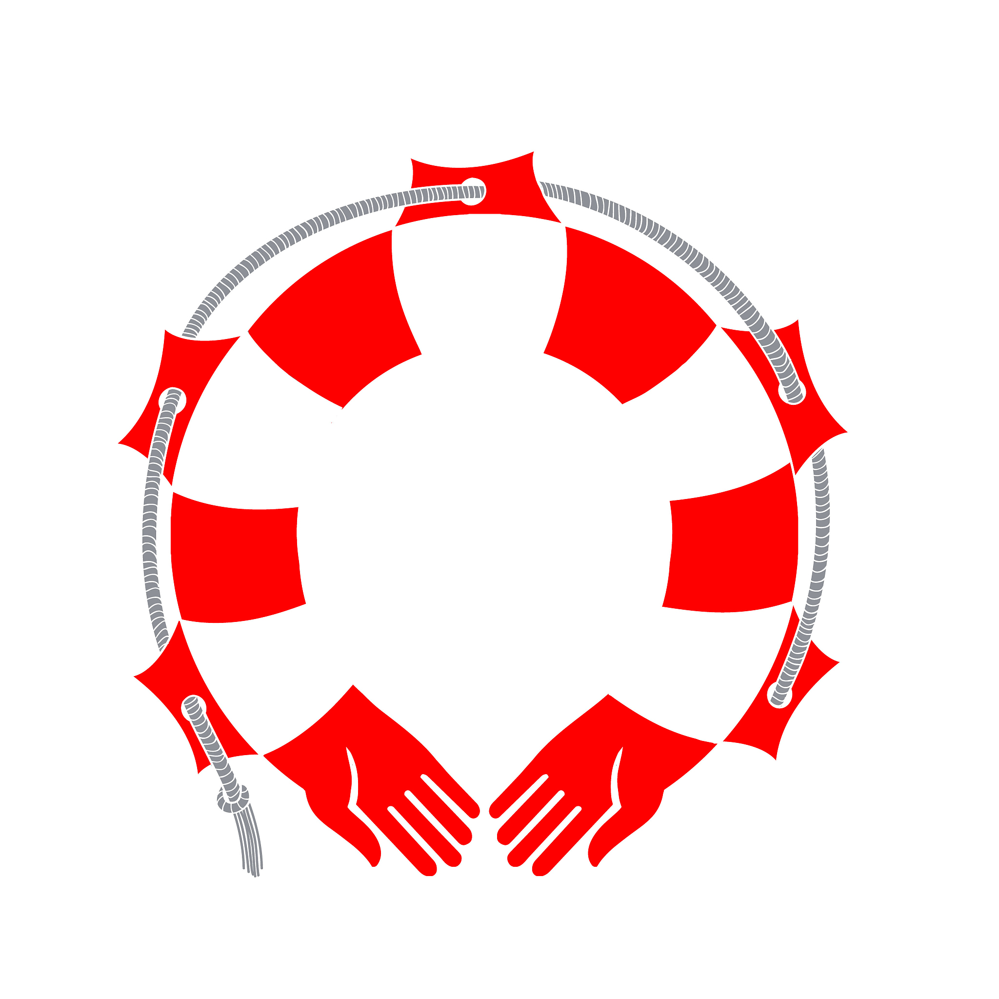 hands-a lifeline. vector illustration