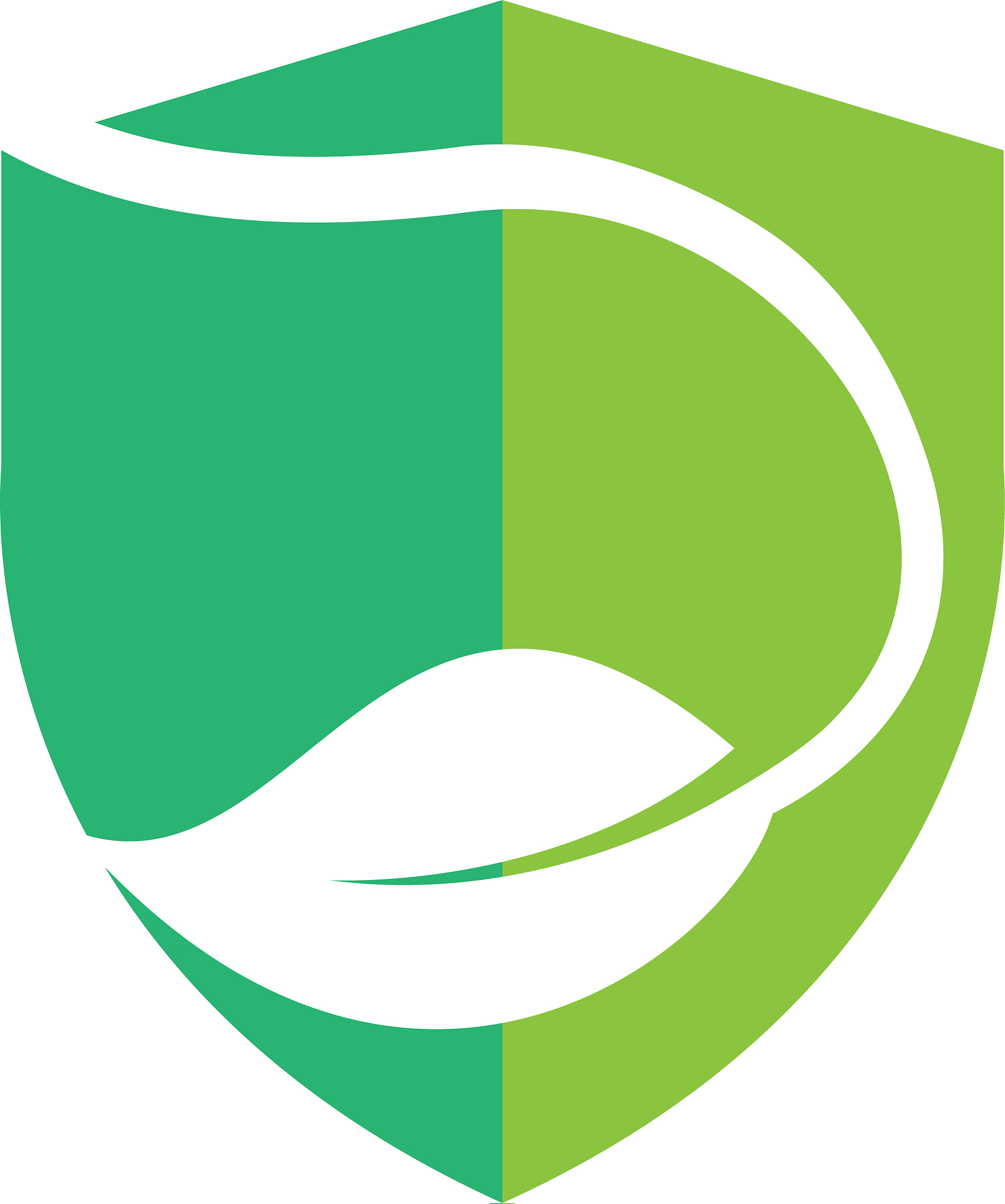 shield leaf logo template