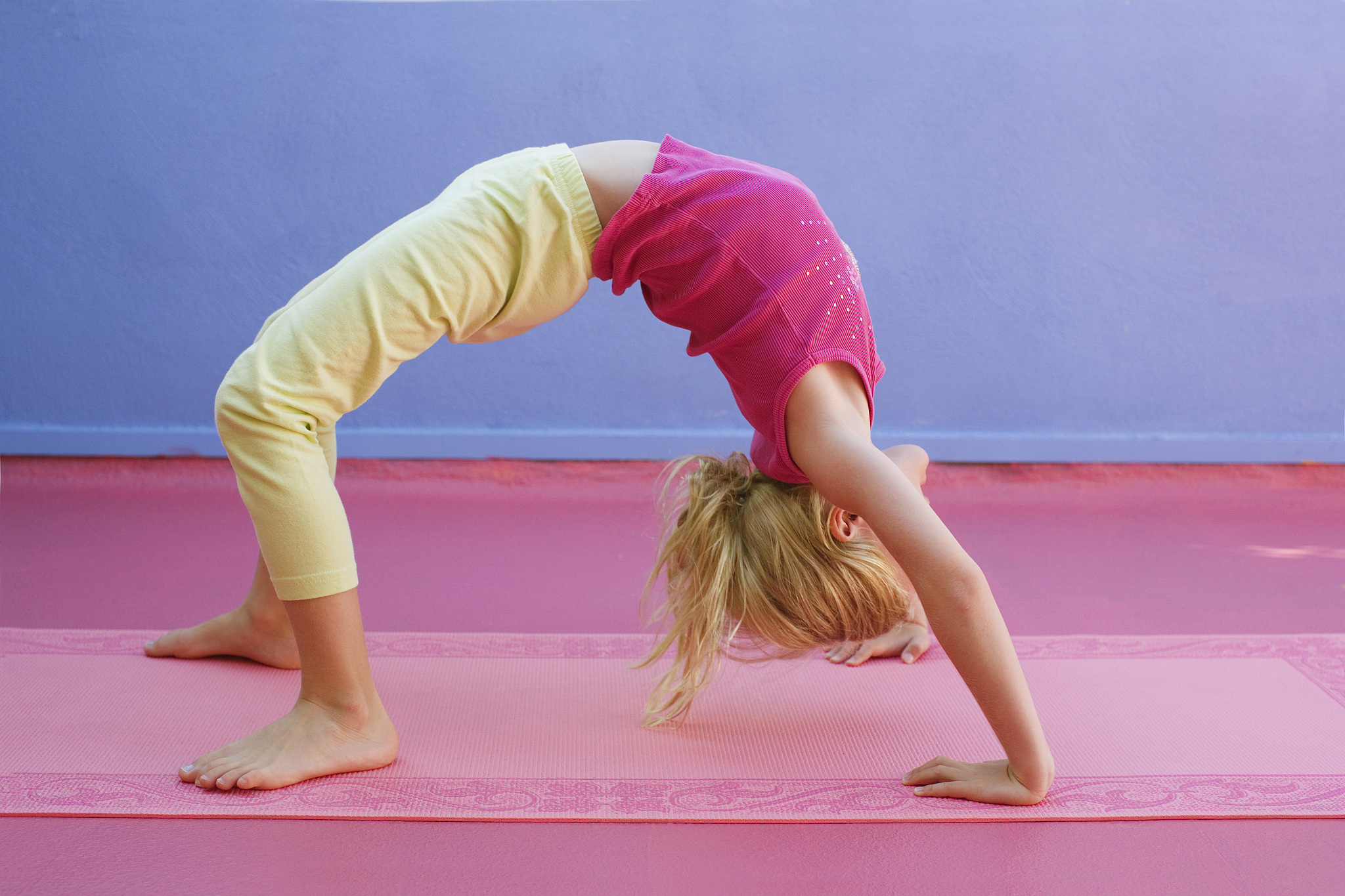 girl in yoga pose