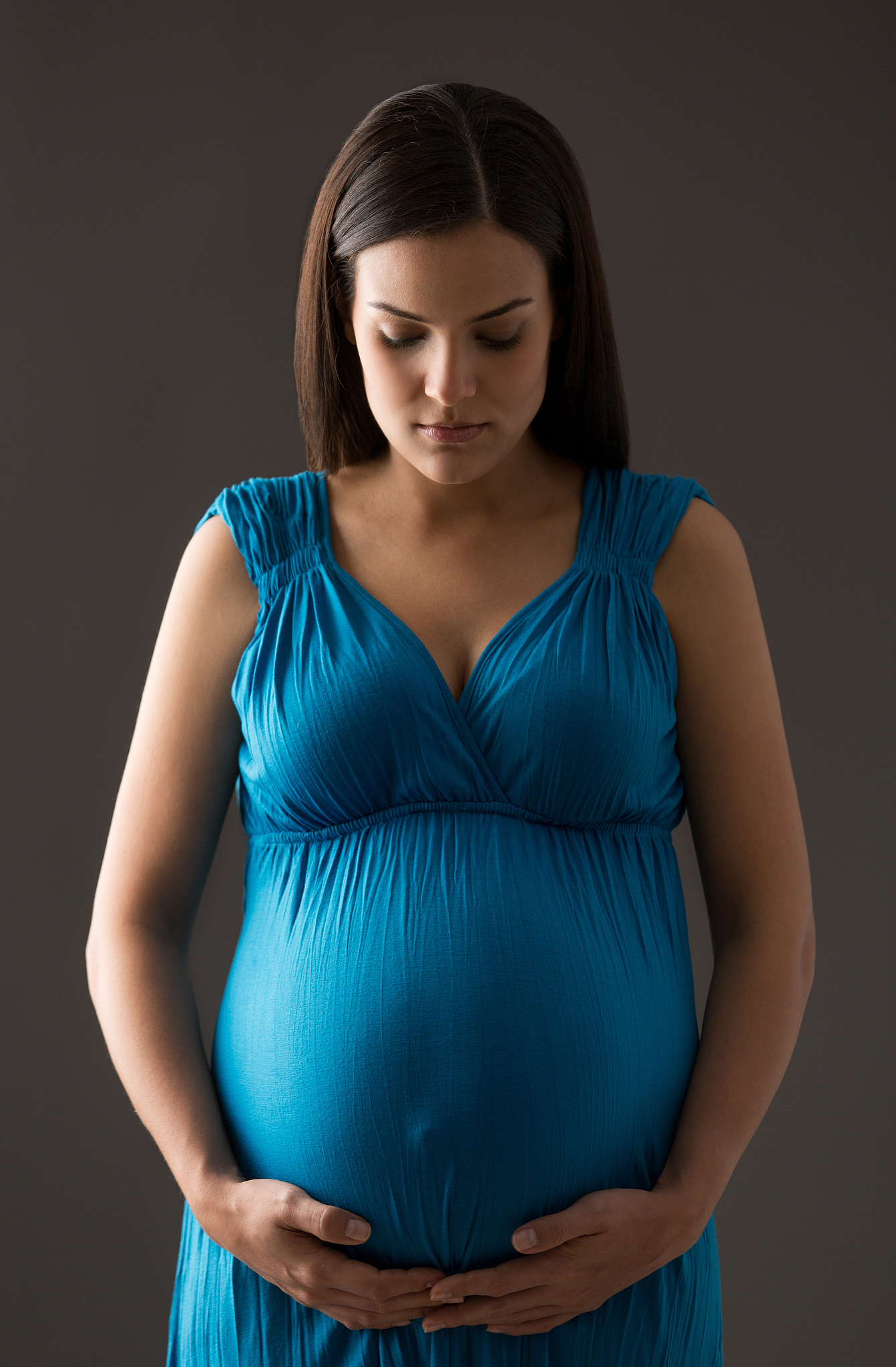 pregnant woman facing forward