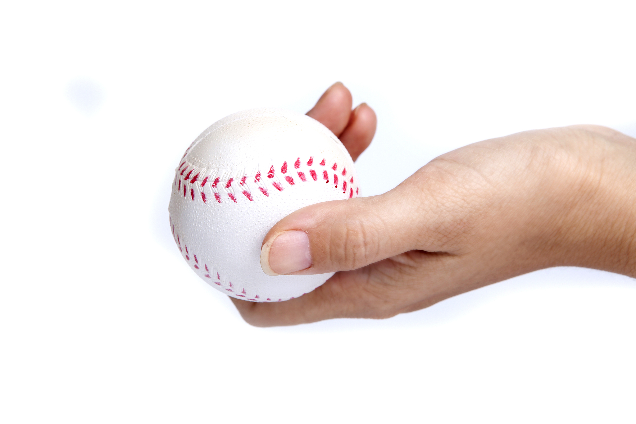 baseball on hand