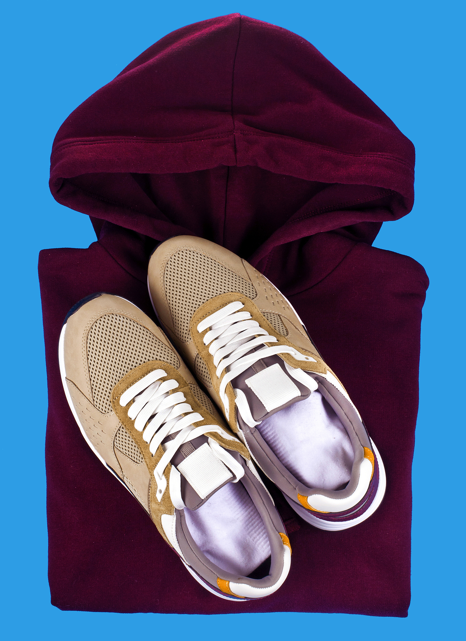 sneakers with hoodie