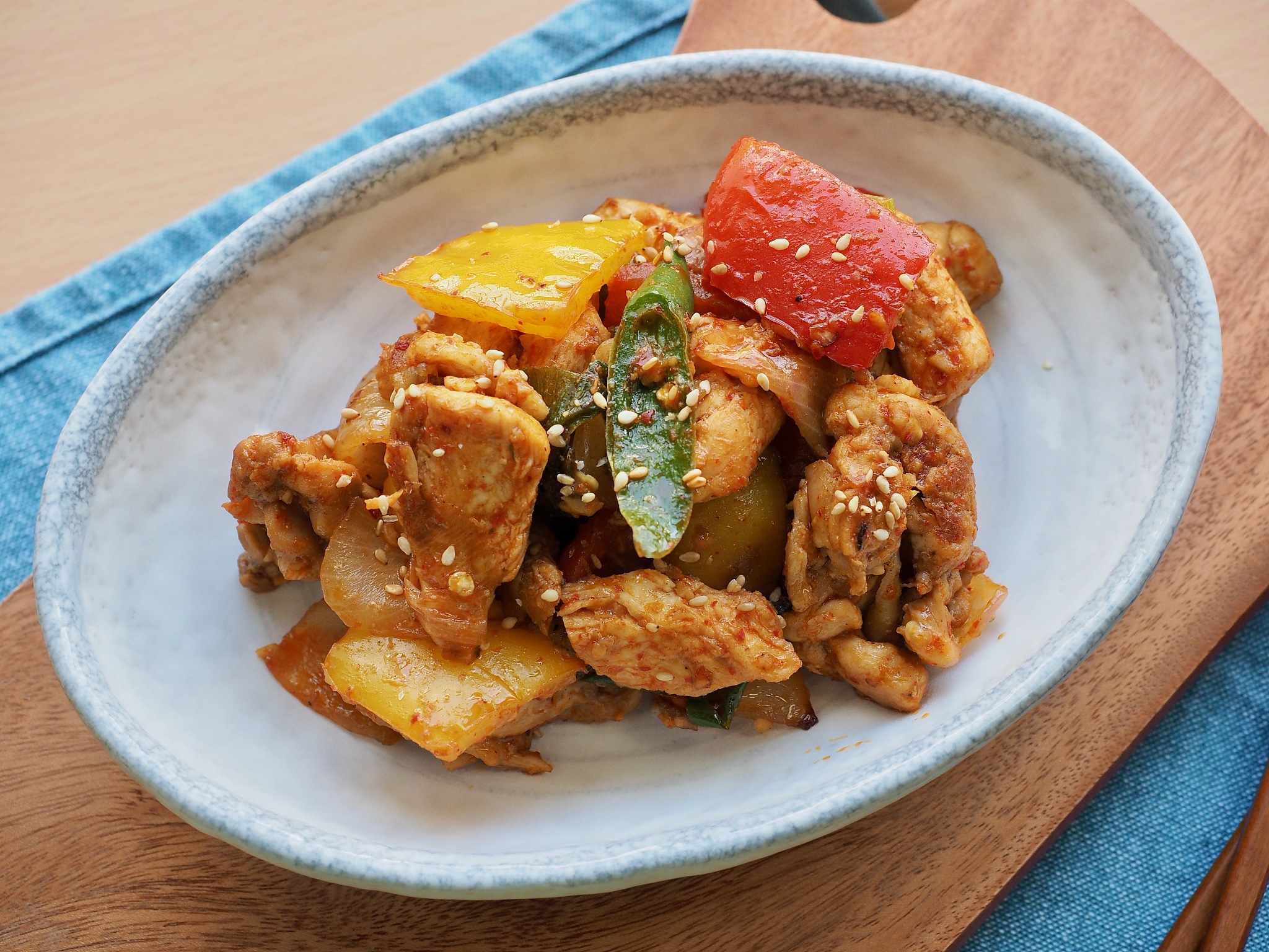 asian chicken stir-fry vegetables, chicken dishes