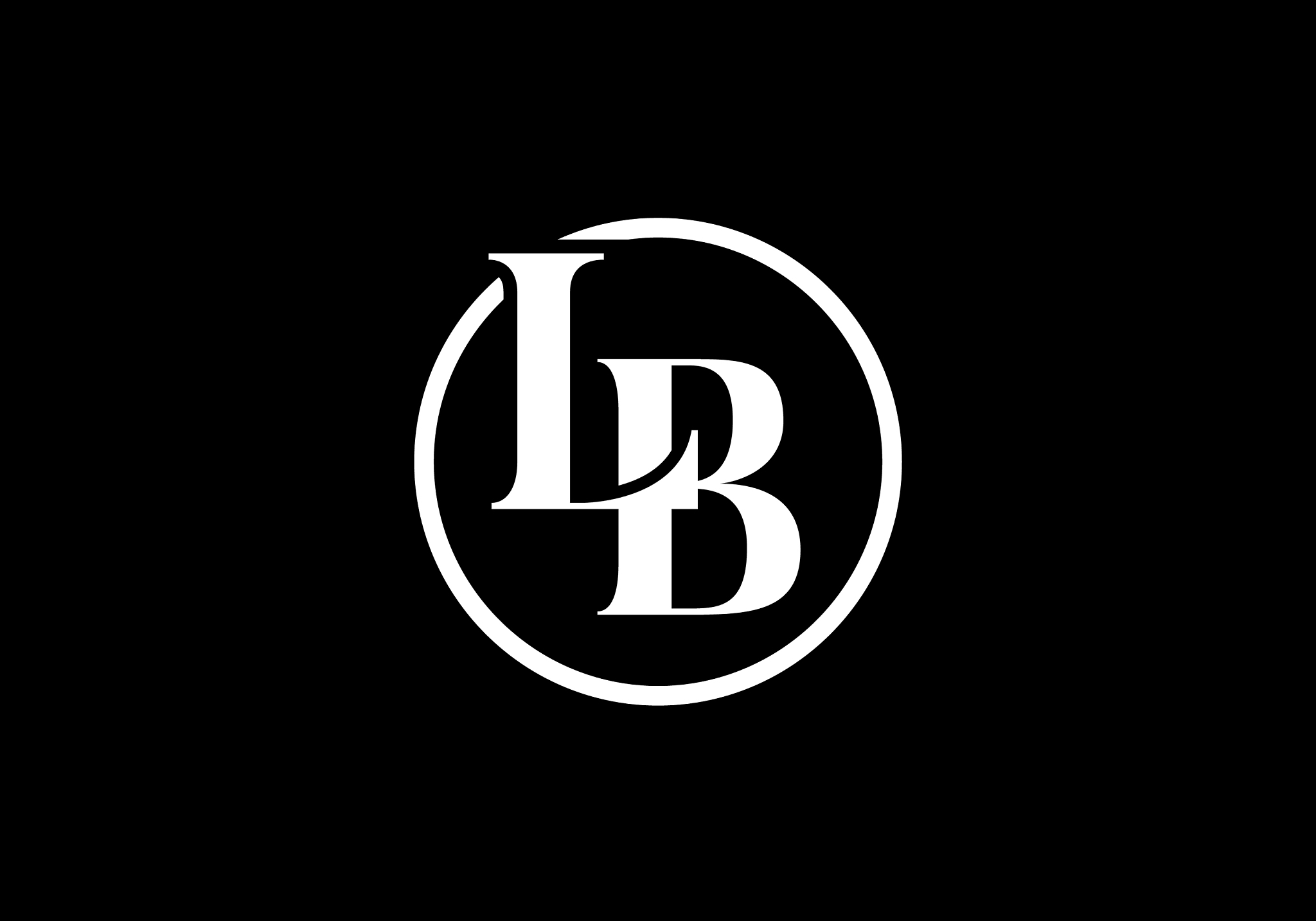 initial monogram letter lb logo design template l