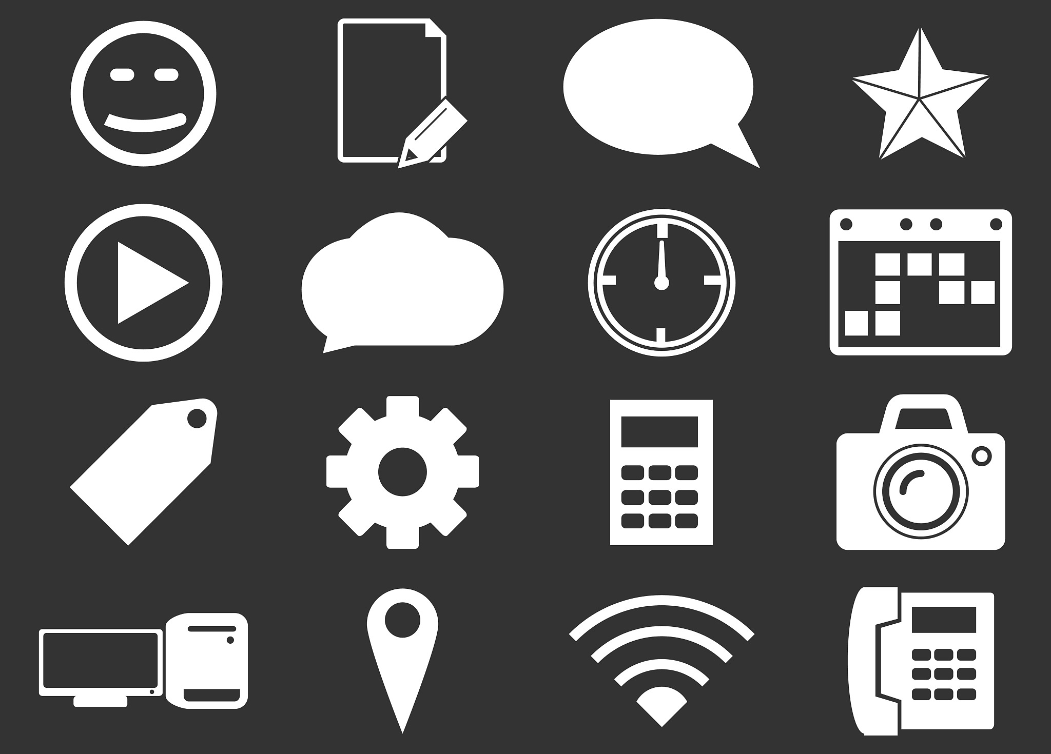 social media icons set
