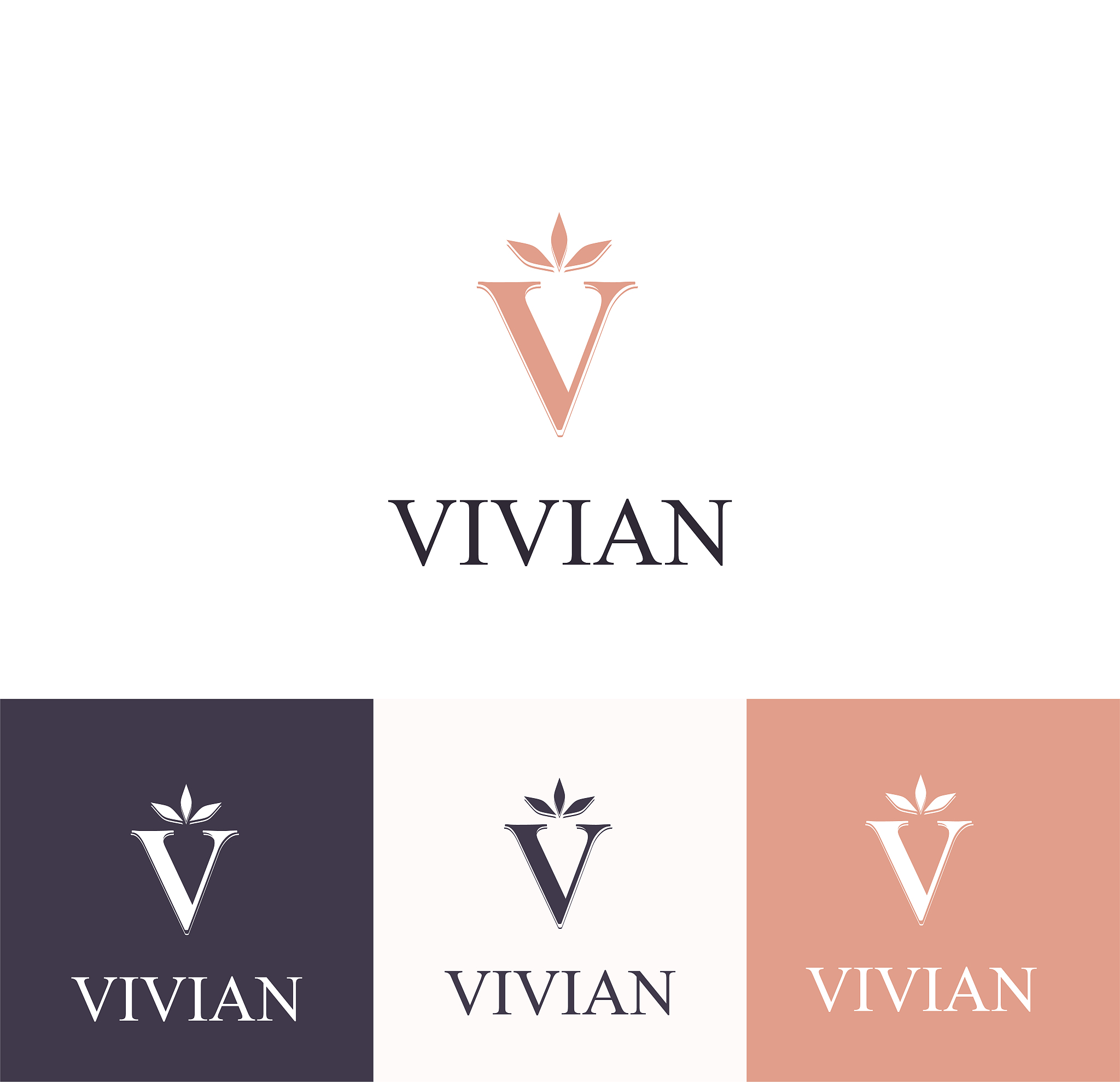 letter v  template. monnogram, delicate floral design. personal 