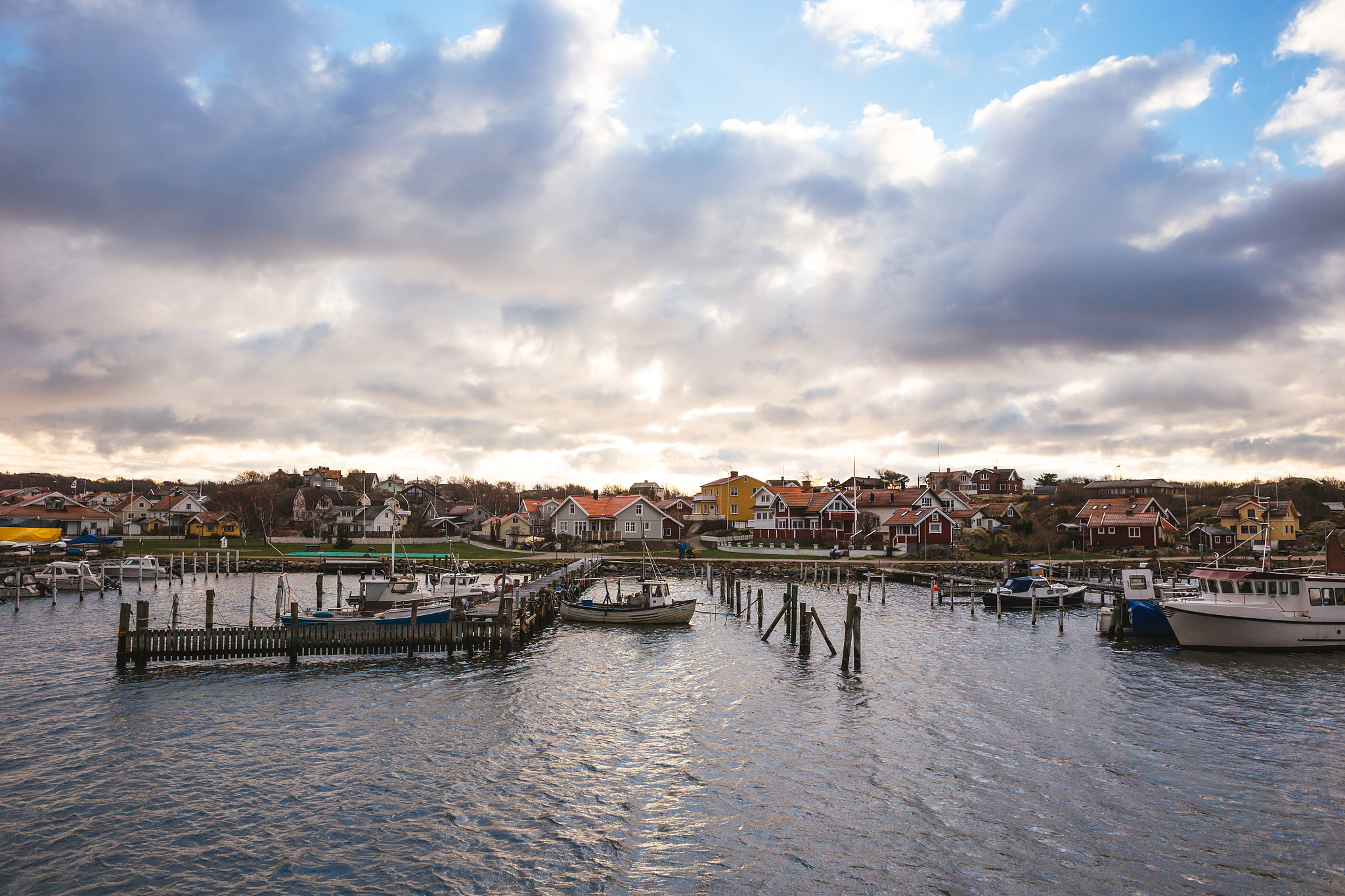 houses on island in gothenburg, sweden
