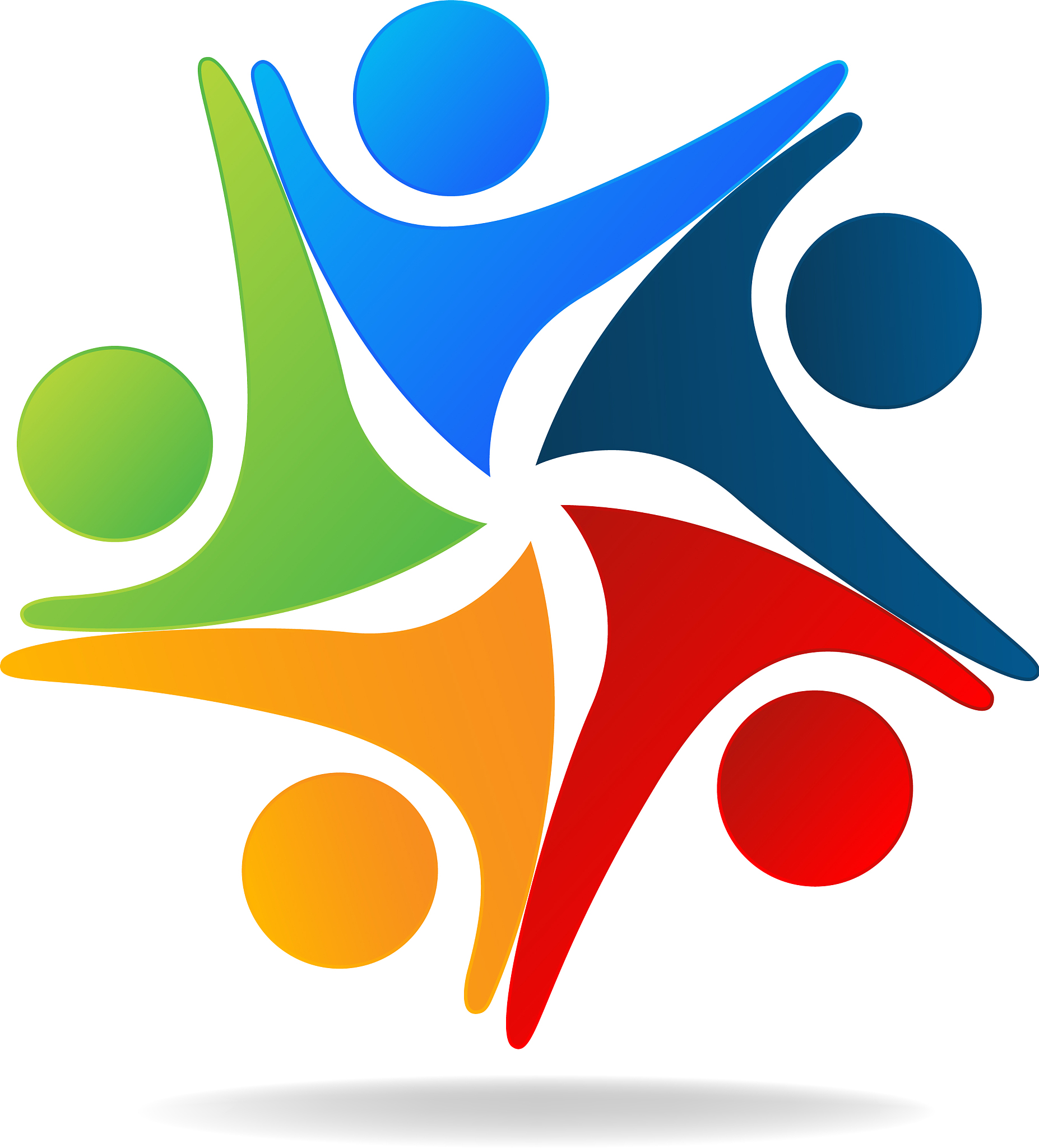 people teamwork concept circle group
