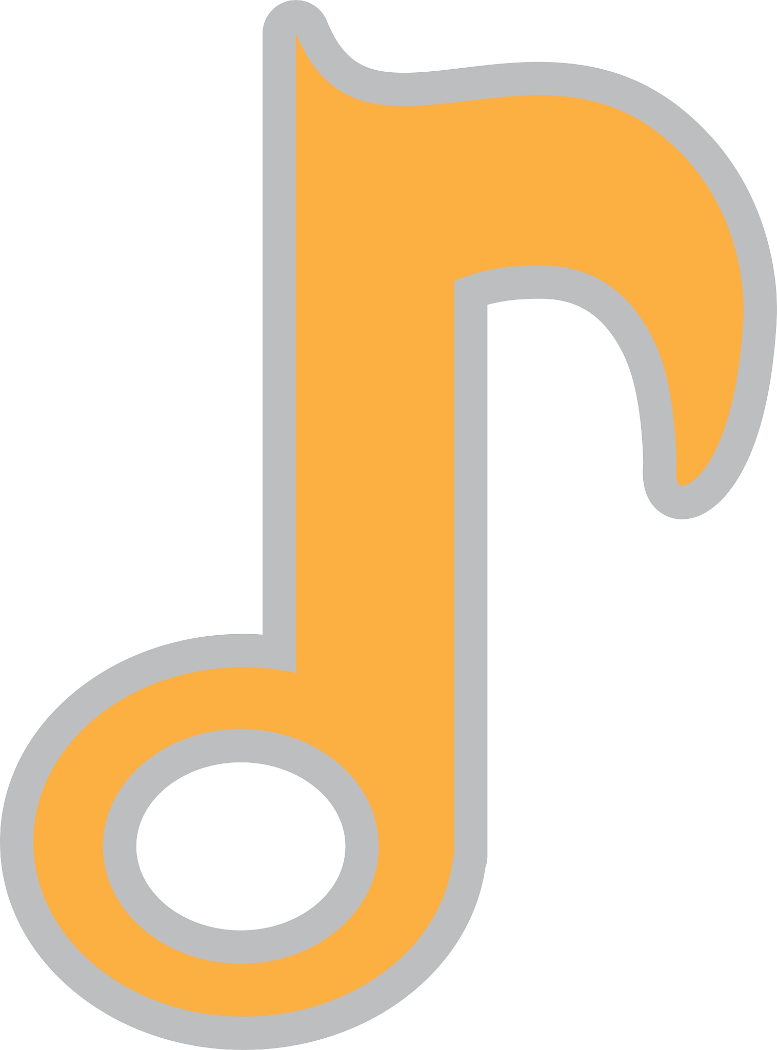 music note isolated icon design
