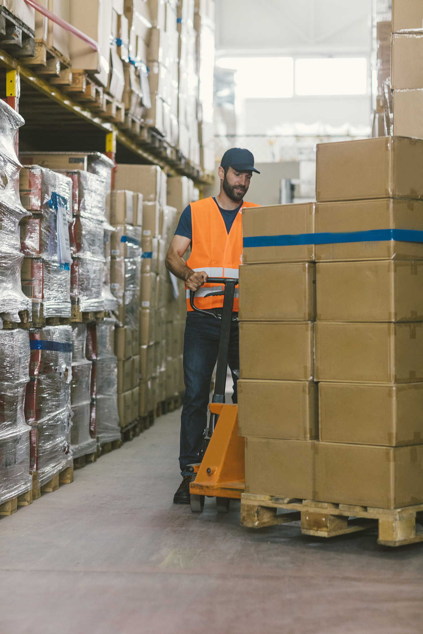 manual worker in warehouse