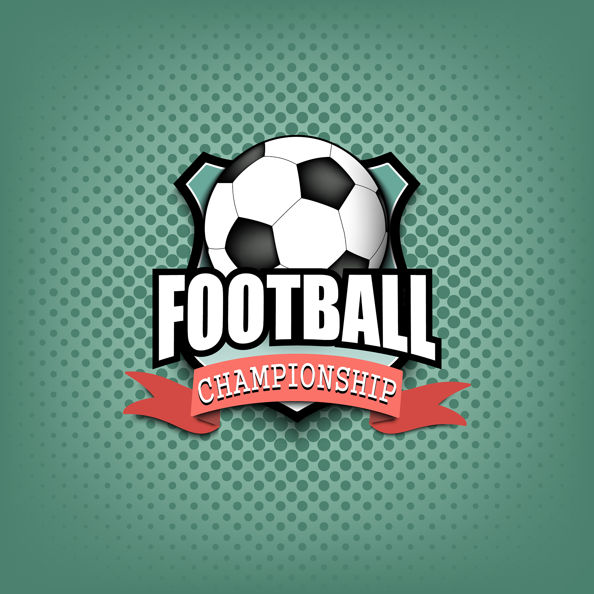 soccer logo template design