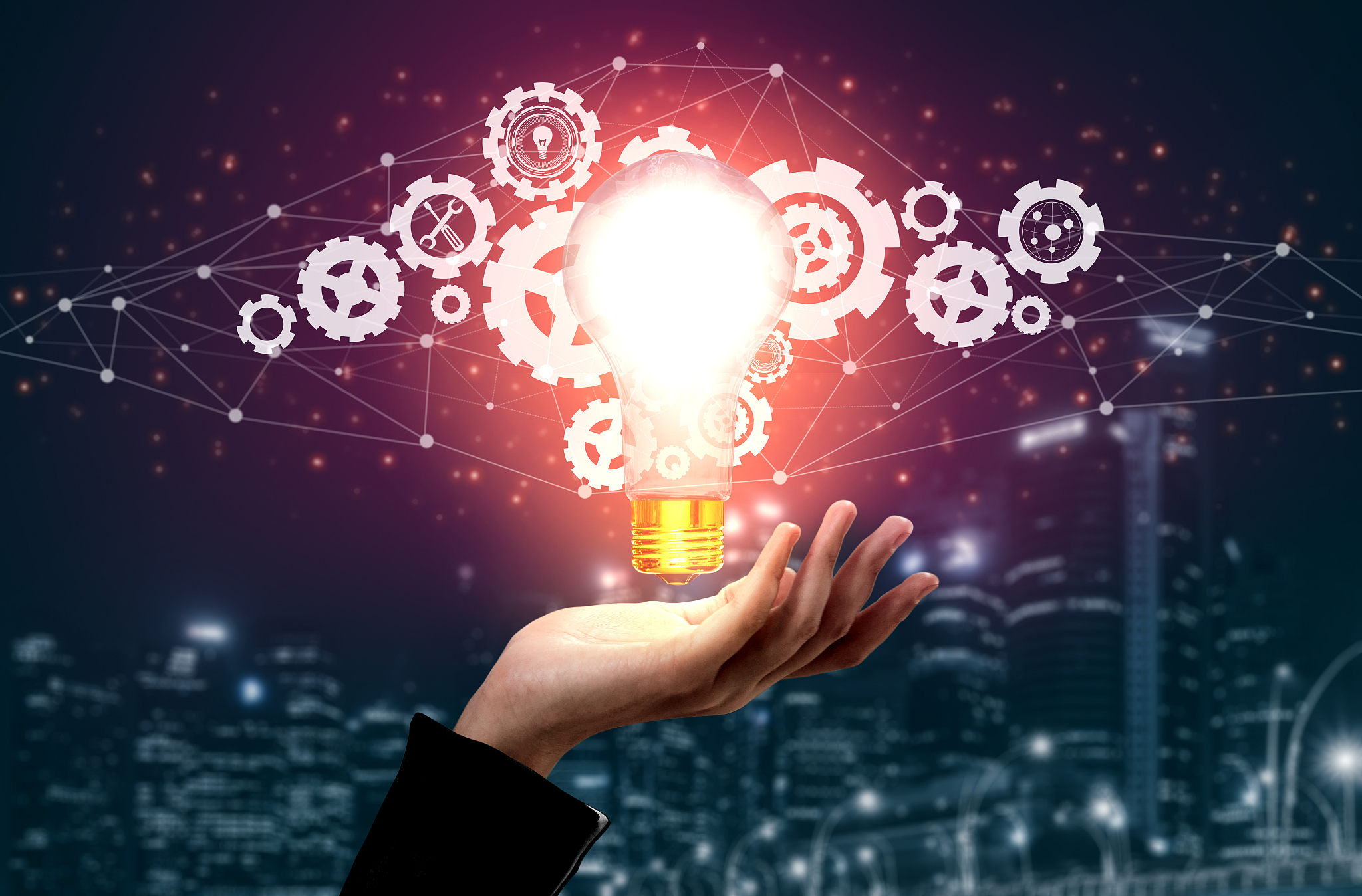 innovation technology for business finance concept