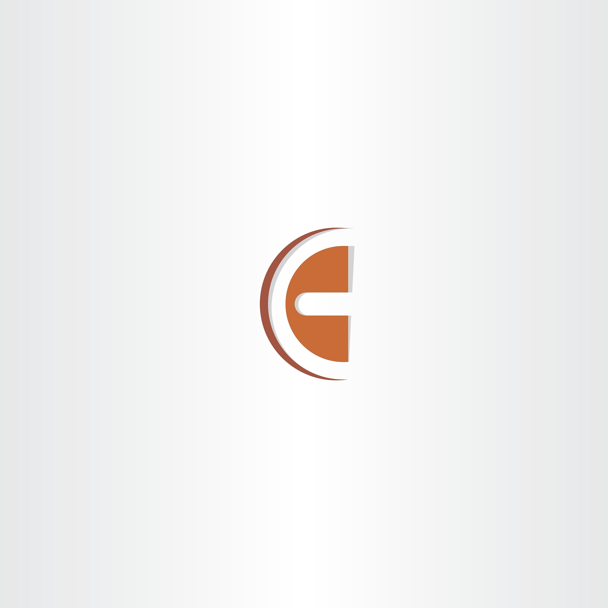 brown logo letter c icon