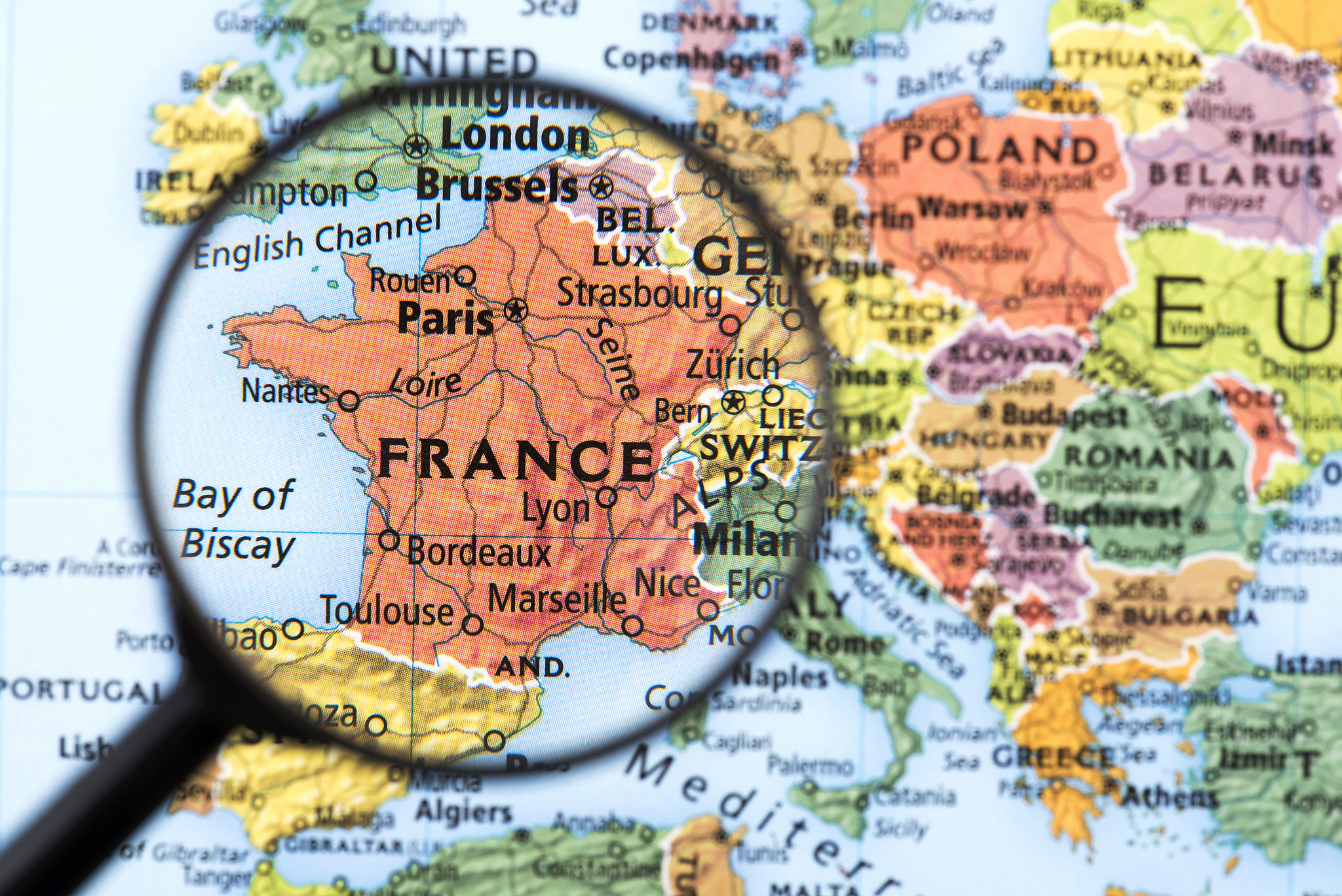 map of france