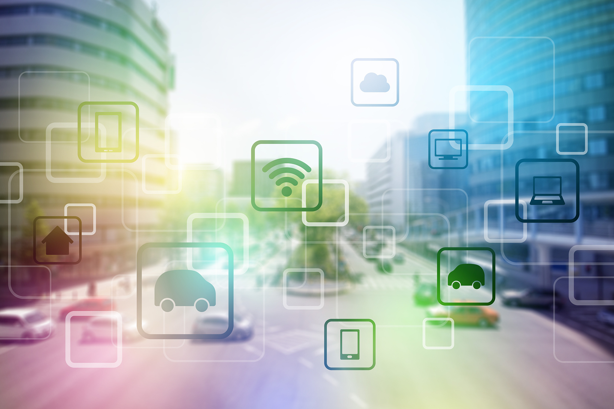 smart city and vehicles, wireless communication network, interne