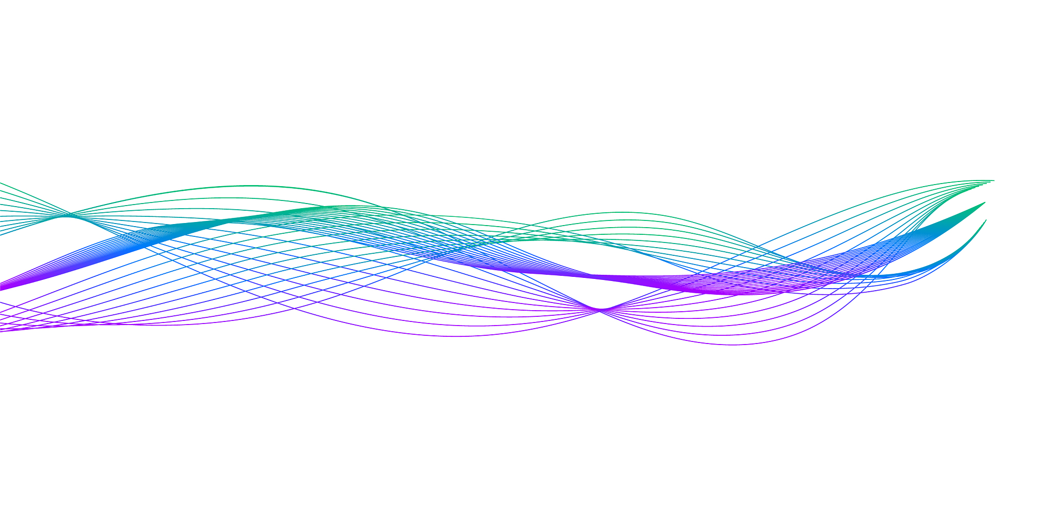 wave many colored lines