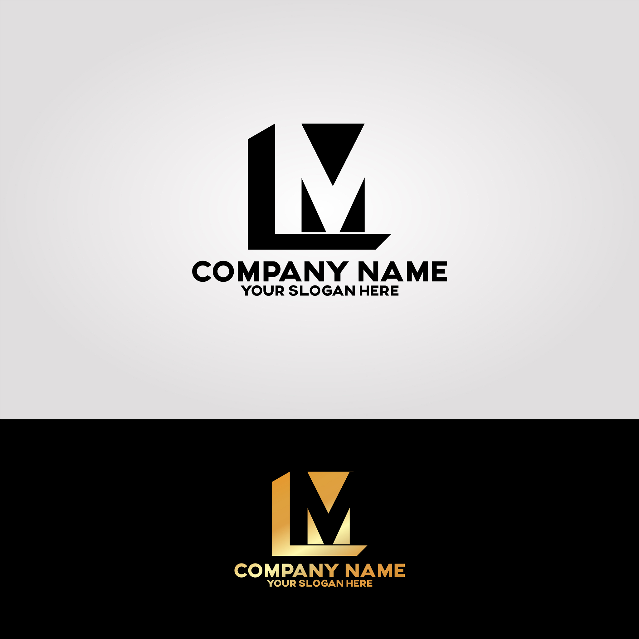 logotype creative elegant letter m and l 10