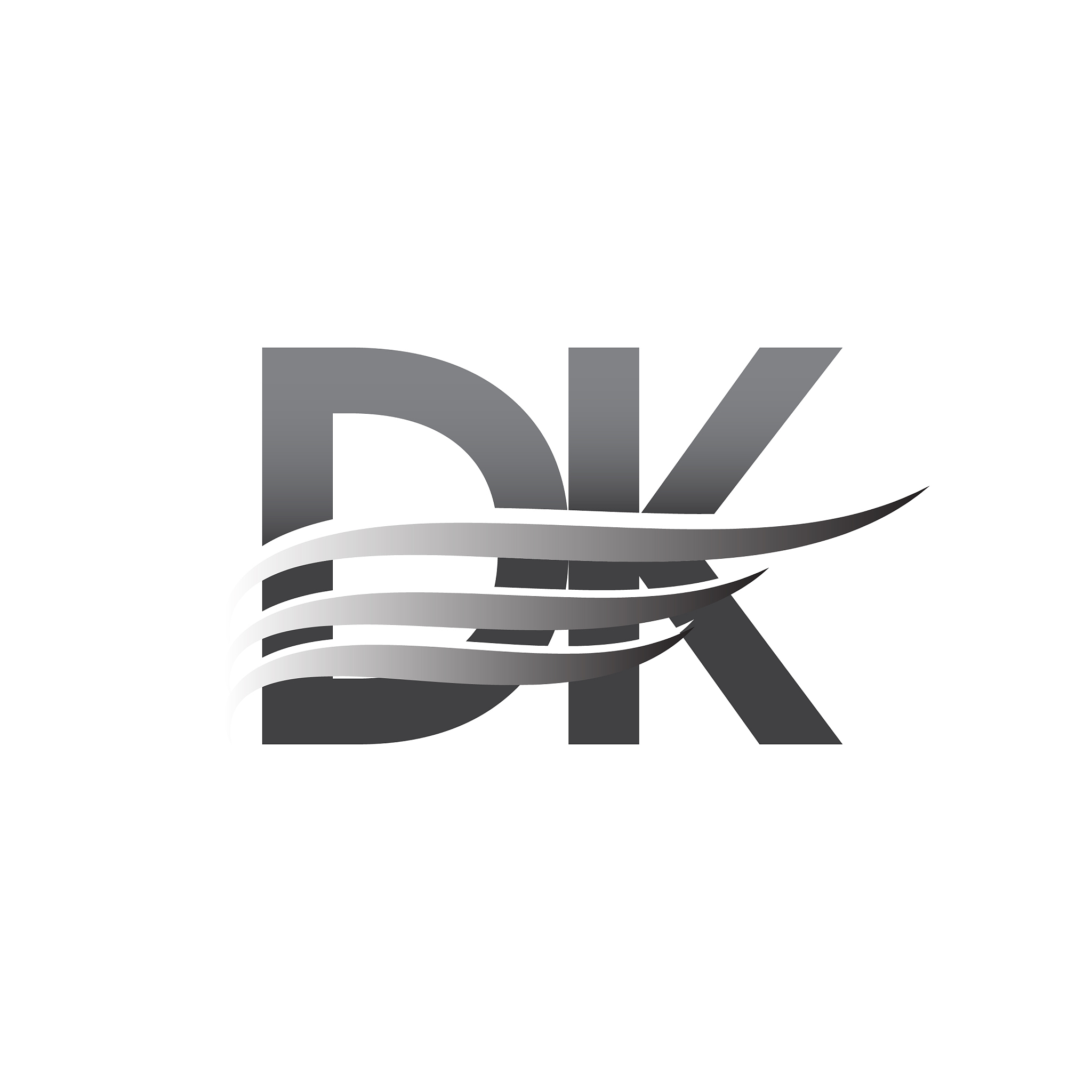 initial letter, grey color vector logotype