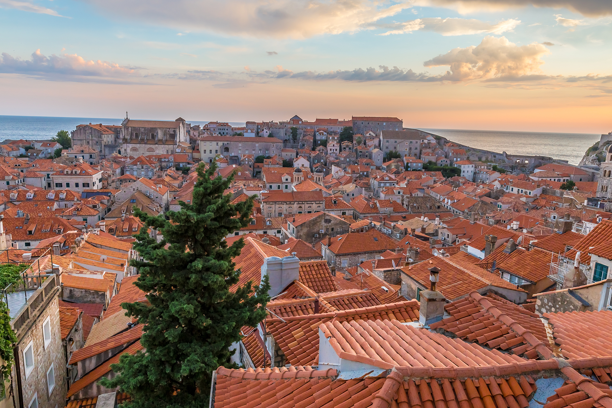 view of dubrovnik in summer, croatia