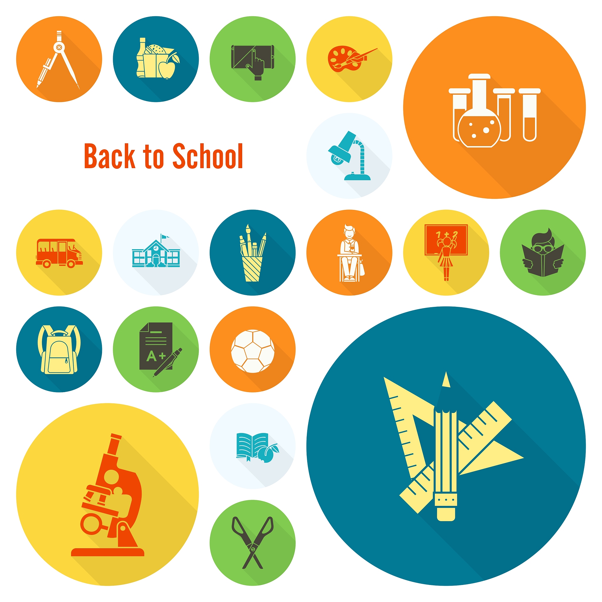 school and education icons