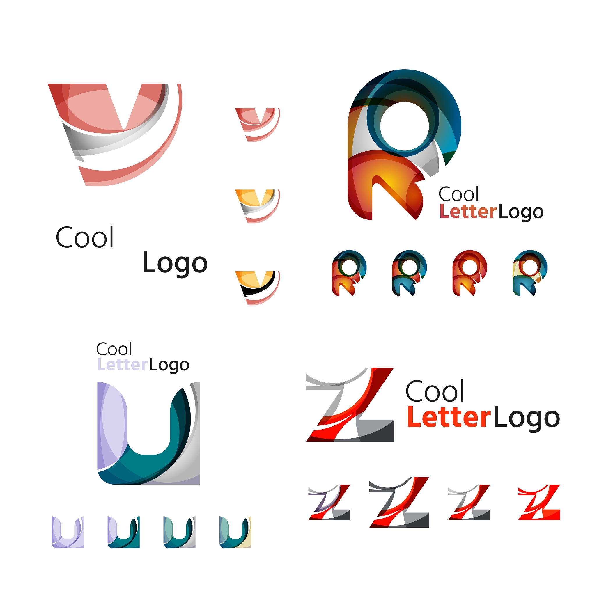 letter business emblem collection