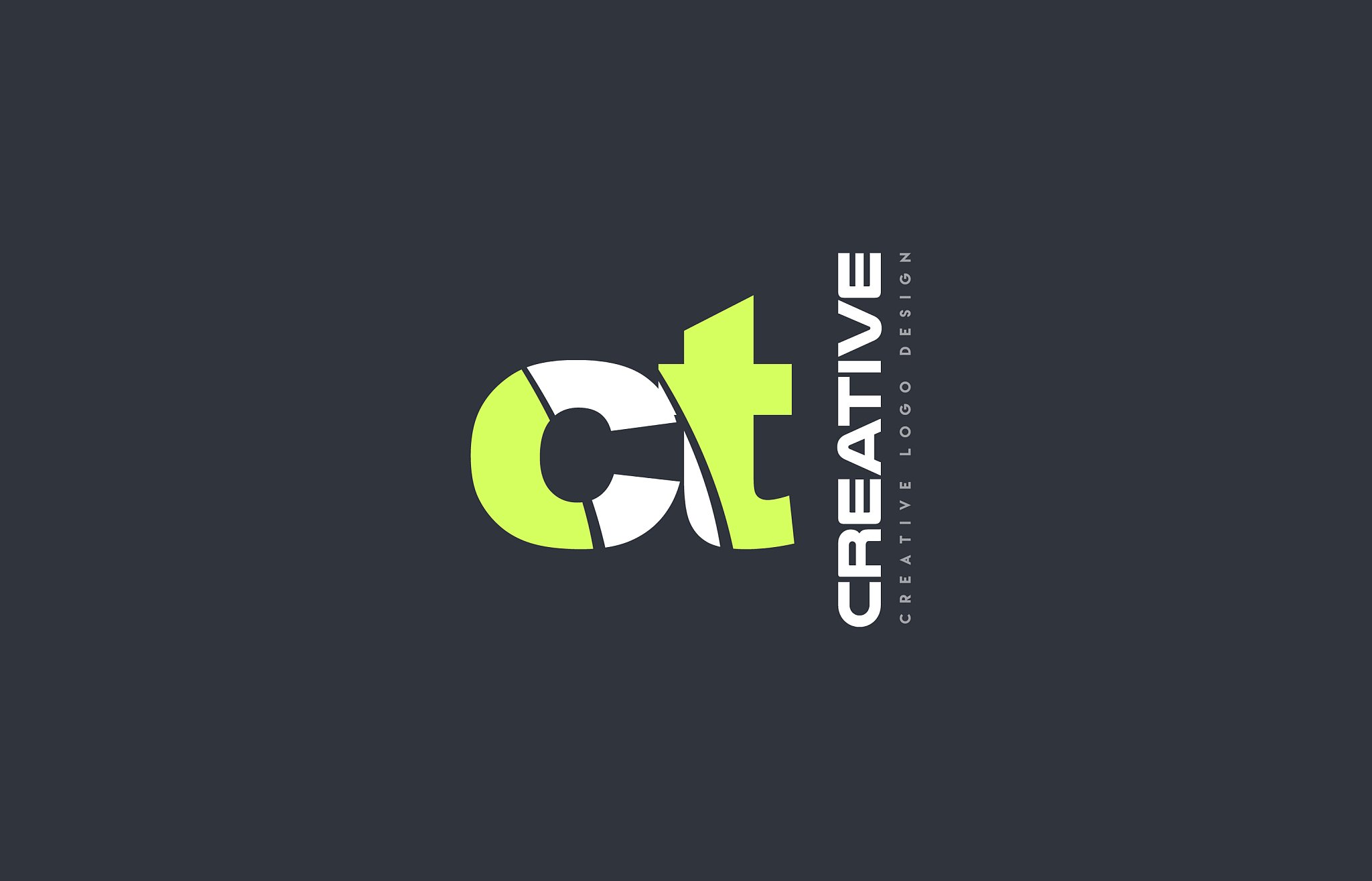 green letter ct c t combination logo icon company