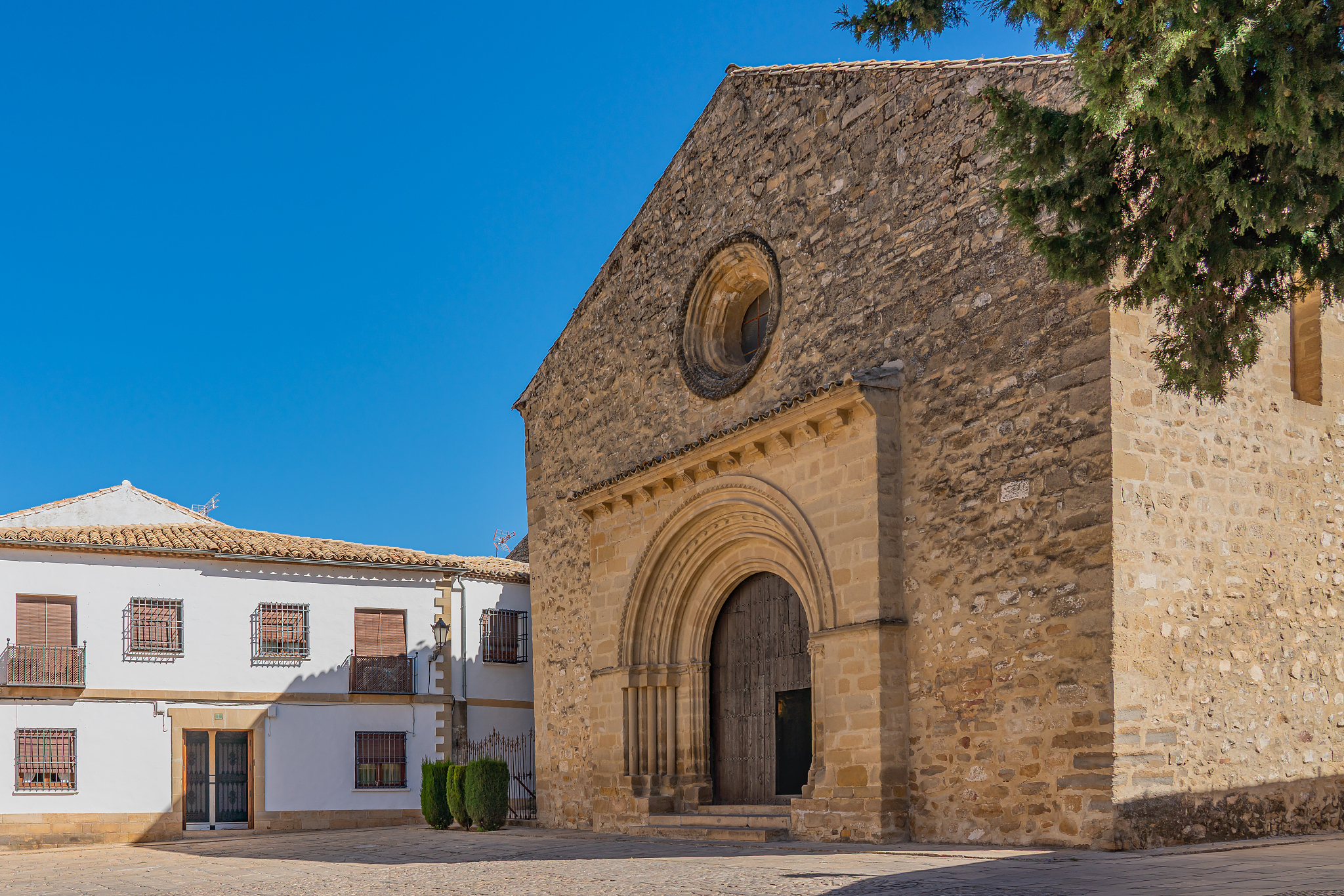 the church of the holy cross, baeza. renaissance city in the pro