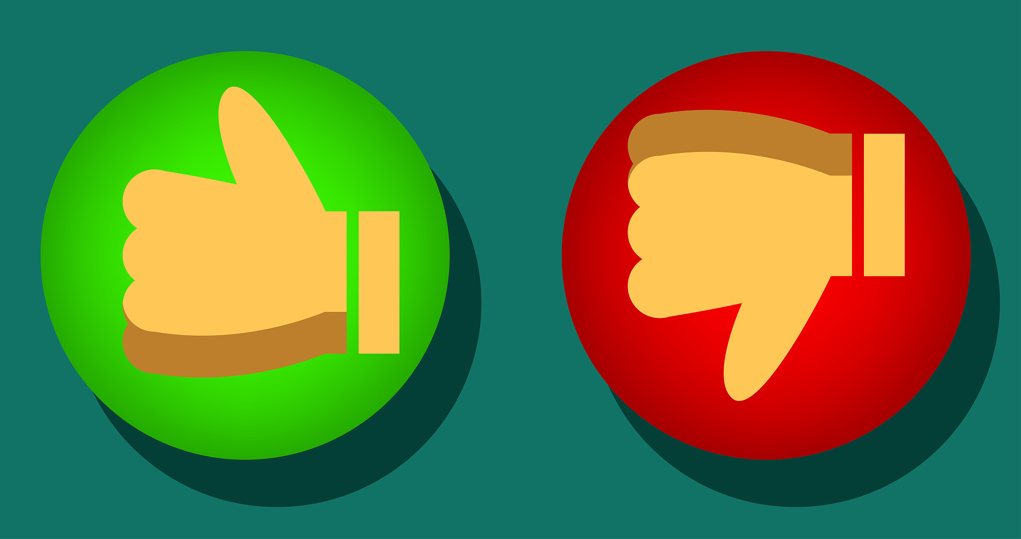 like and dislike button thumb up, thumb down shadows stock - ill
