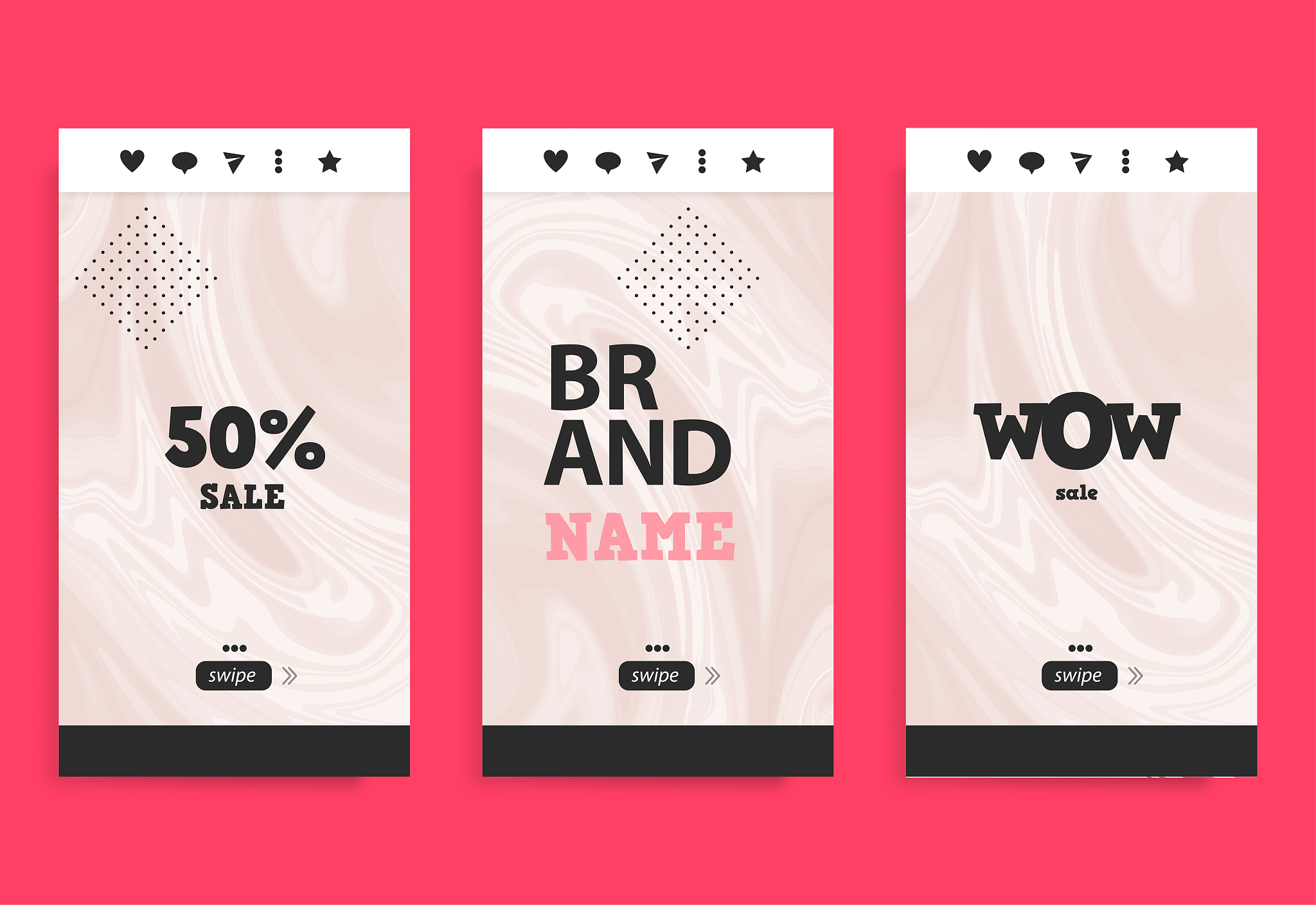 stories template for mobile phone social background.