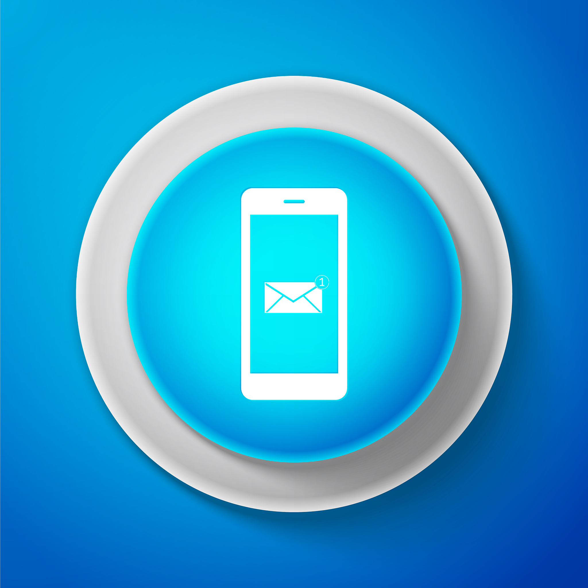 white email message lock password icon isolated