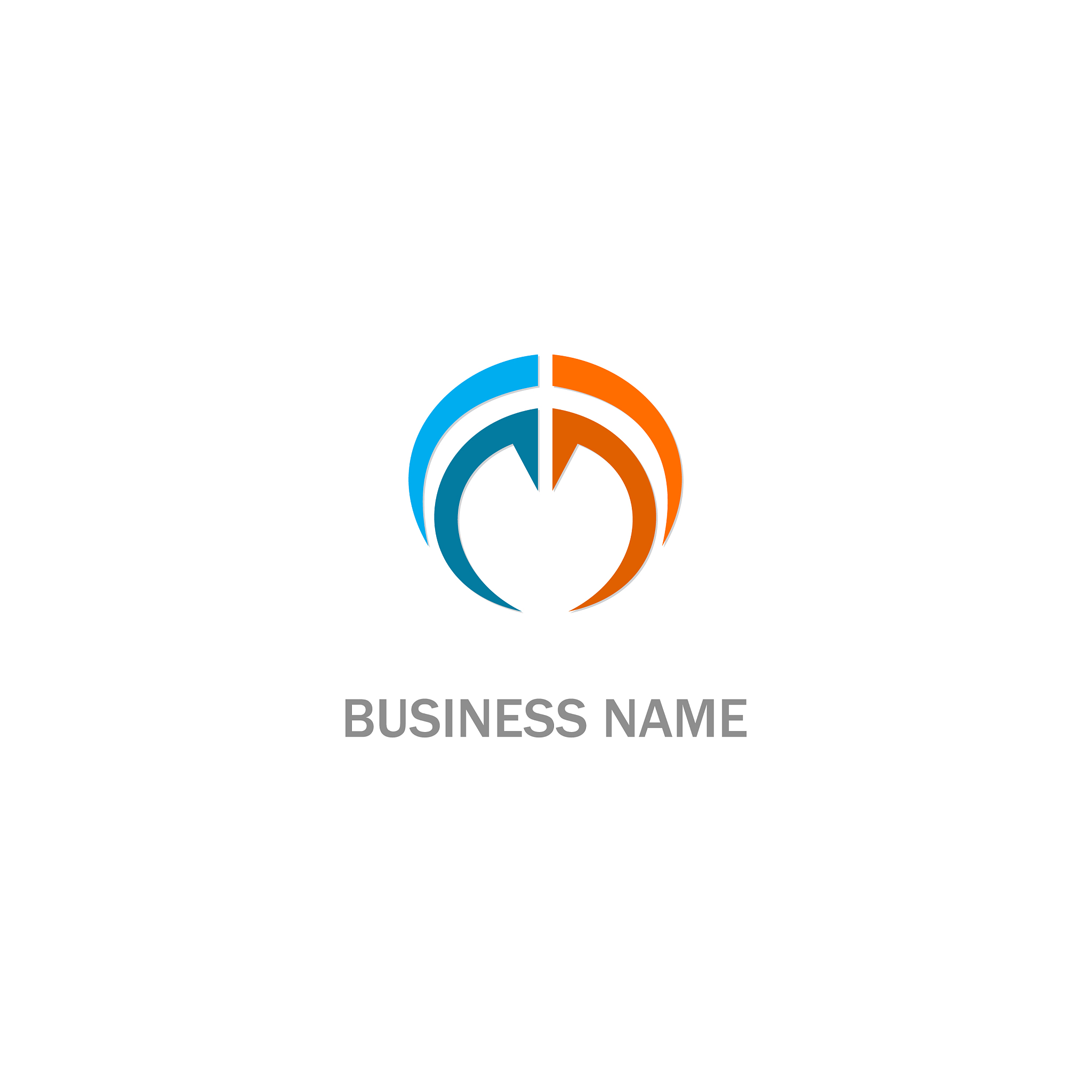round circle colored logo