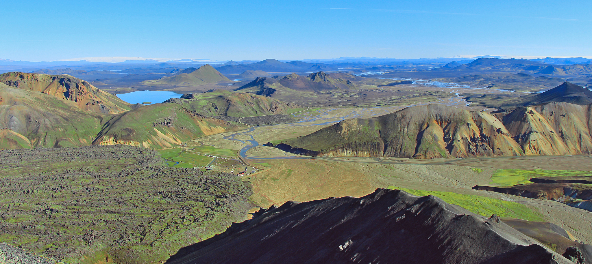 panoramic view of dramatic landscape