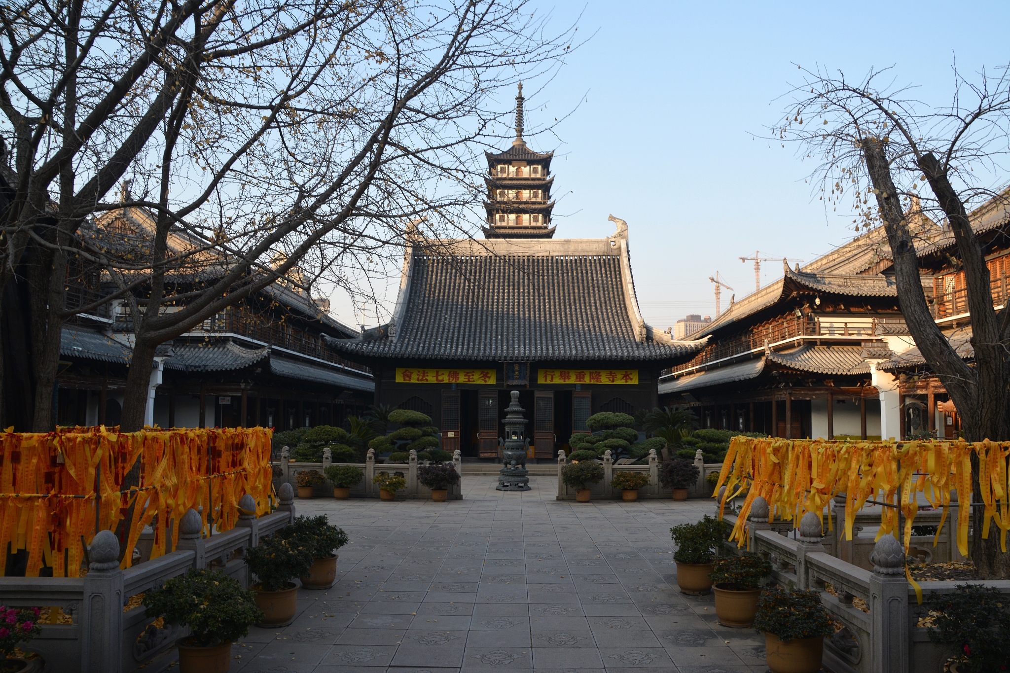 zhenru temple, shanghai, china