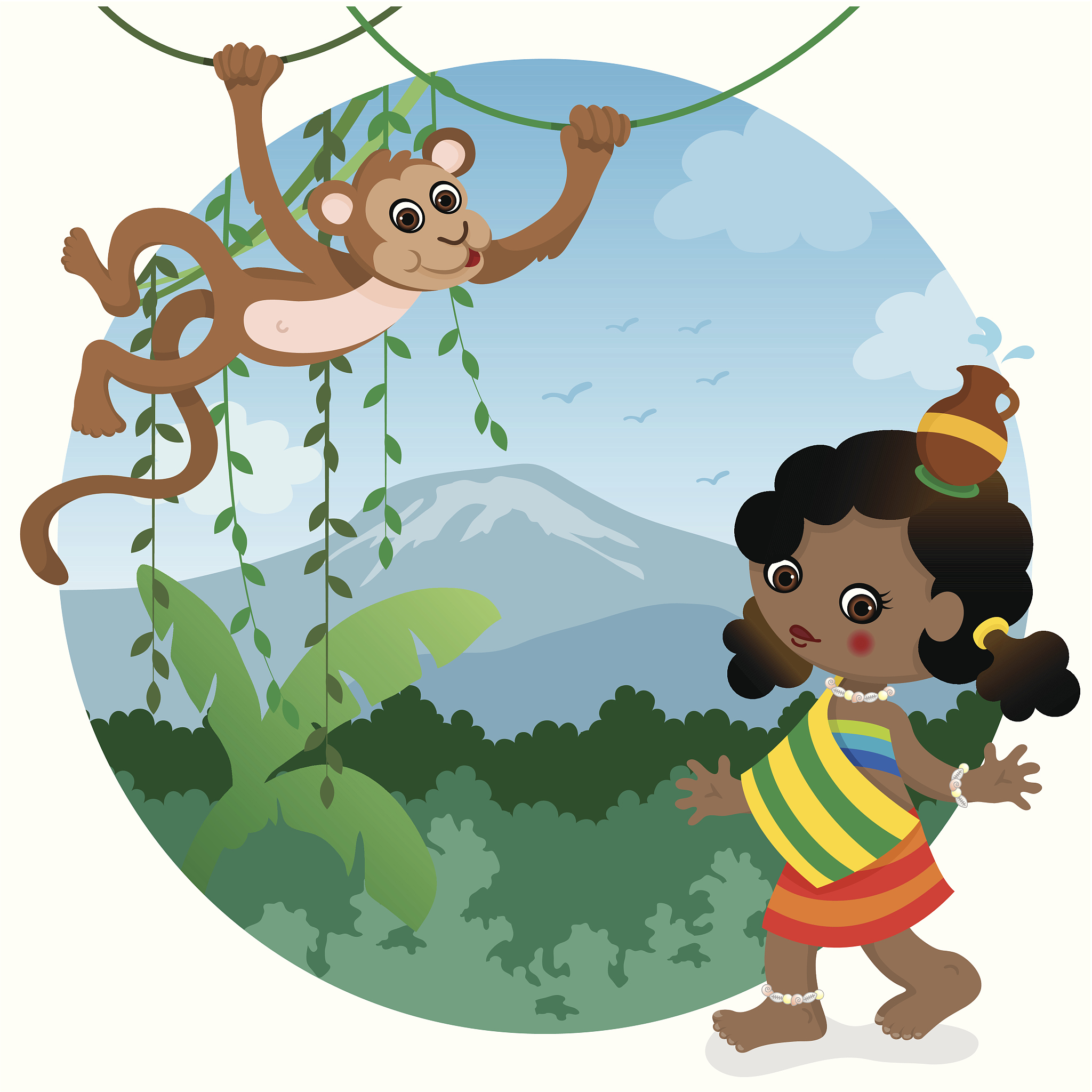 Monkey Fishing for the Moon: Translation of '猴子捞月'