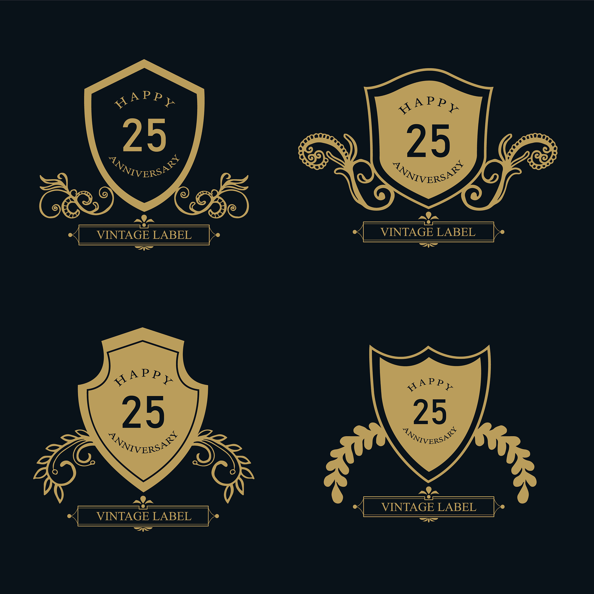 wedding anniversary badges