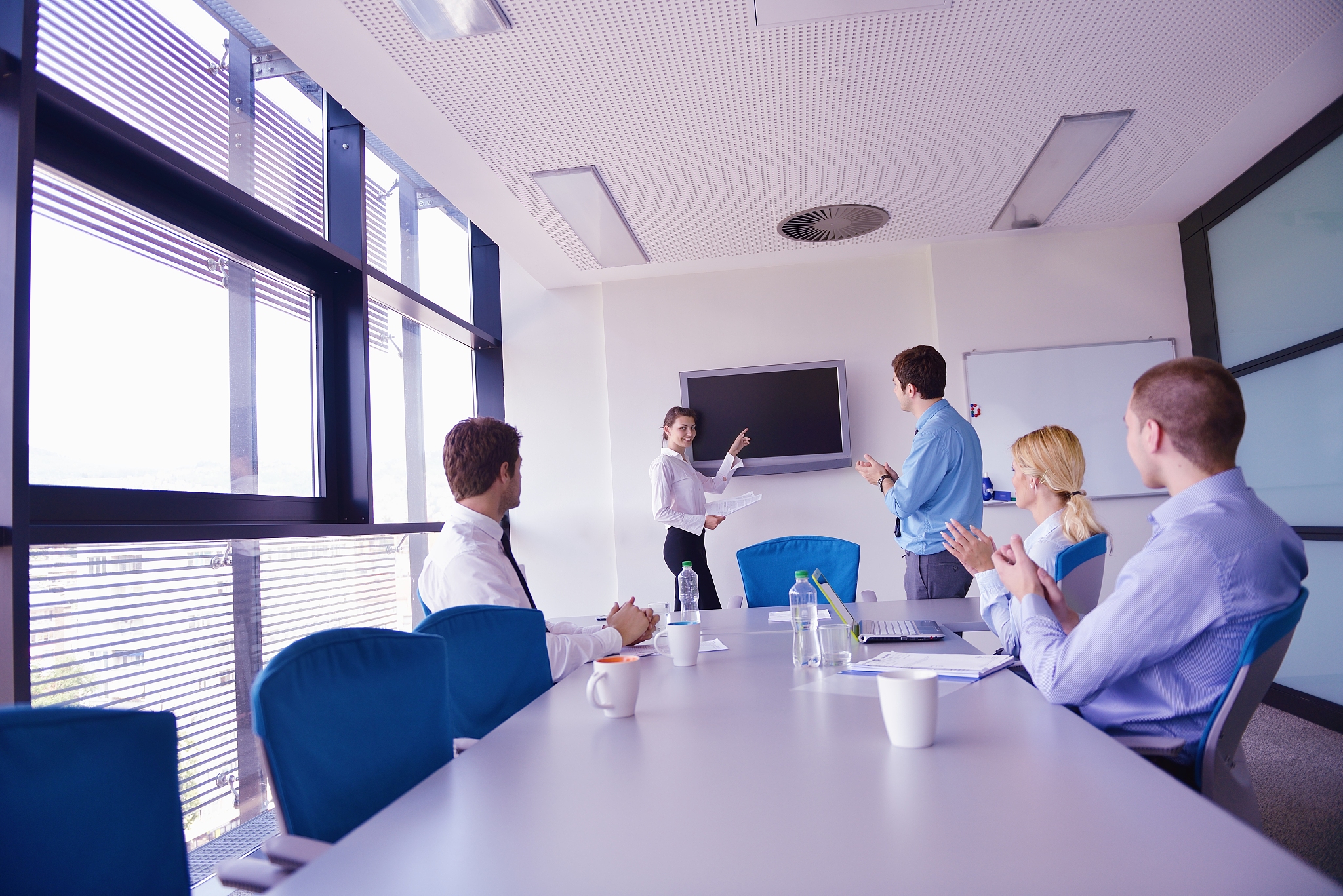 business people in a meeting at office
