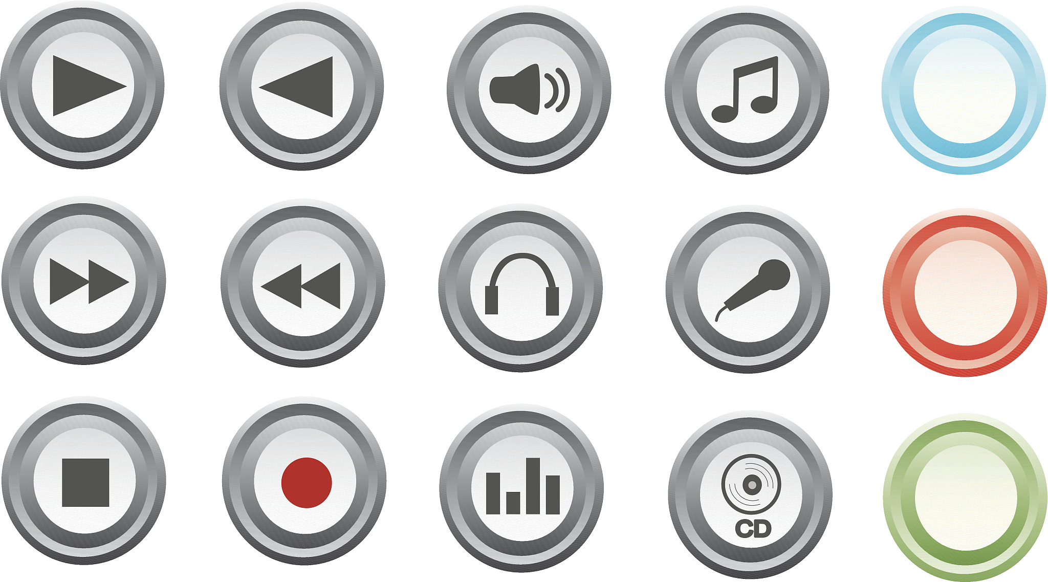 media icons